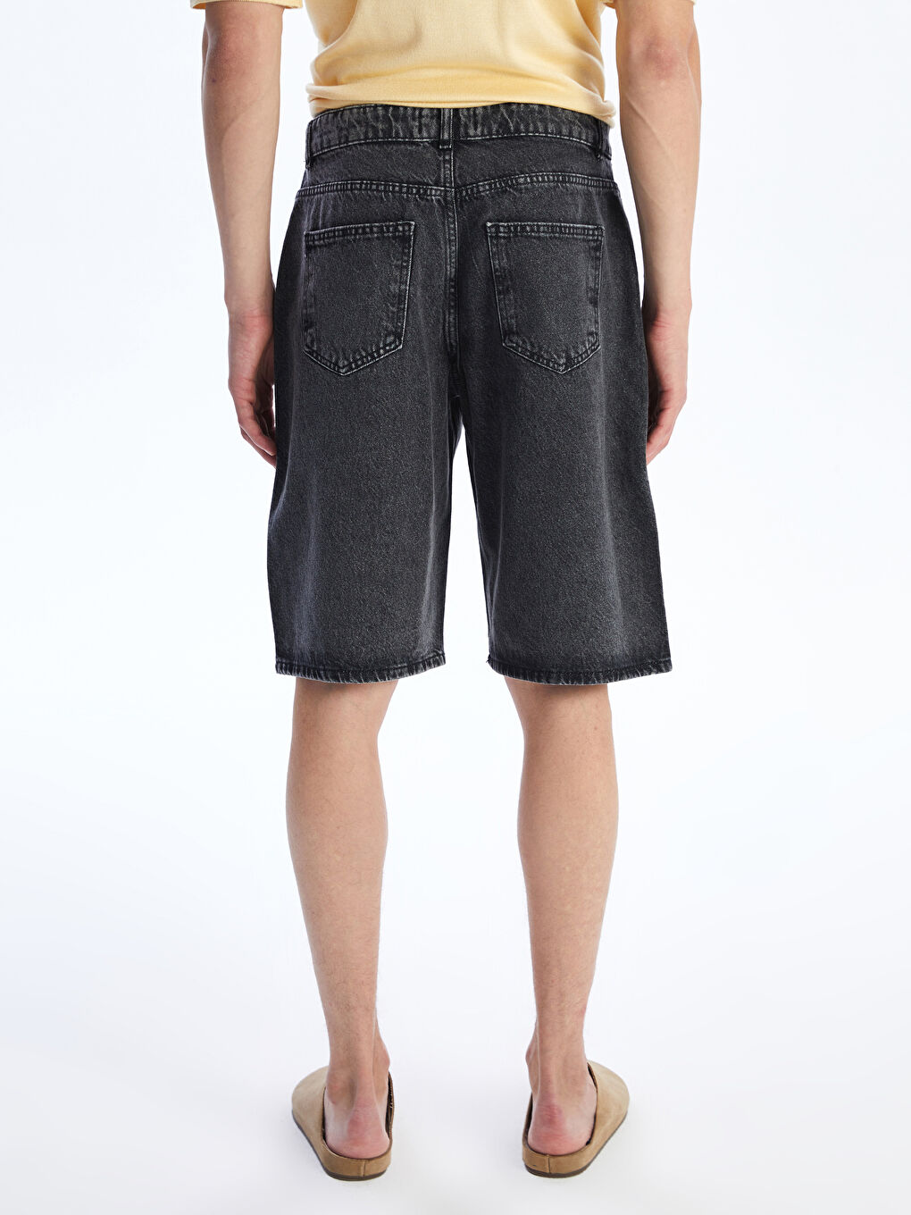 Relaxed Fit Men's Denim Shorts -S5Q989Z8-M0U