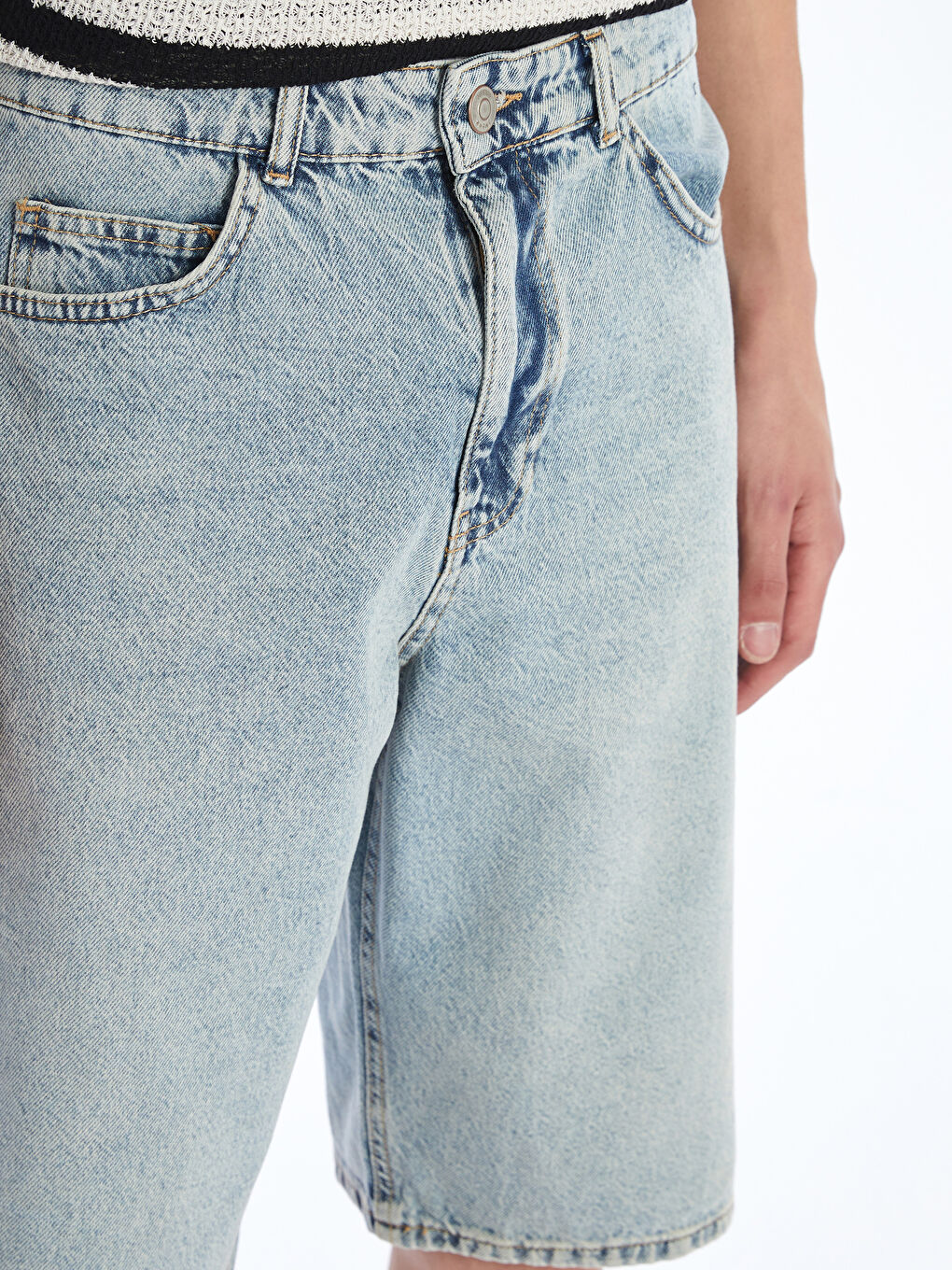 Standard Fit Men's Denim Shorts -S5Q990Z8-311