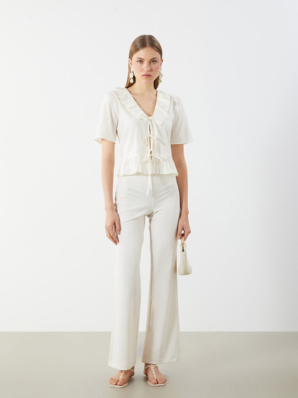 LCW Vision Woman ECRU Blouse -S5QA01Z8-FDJ
