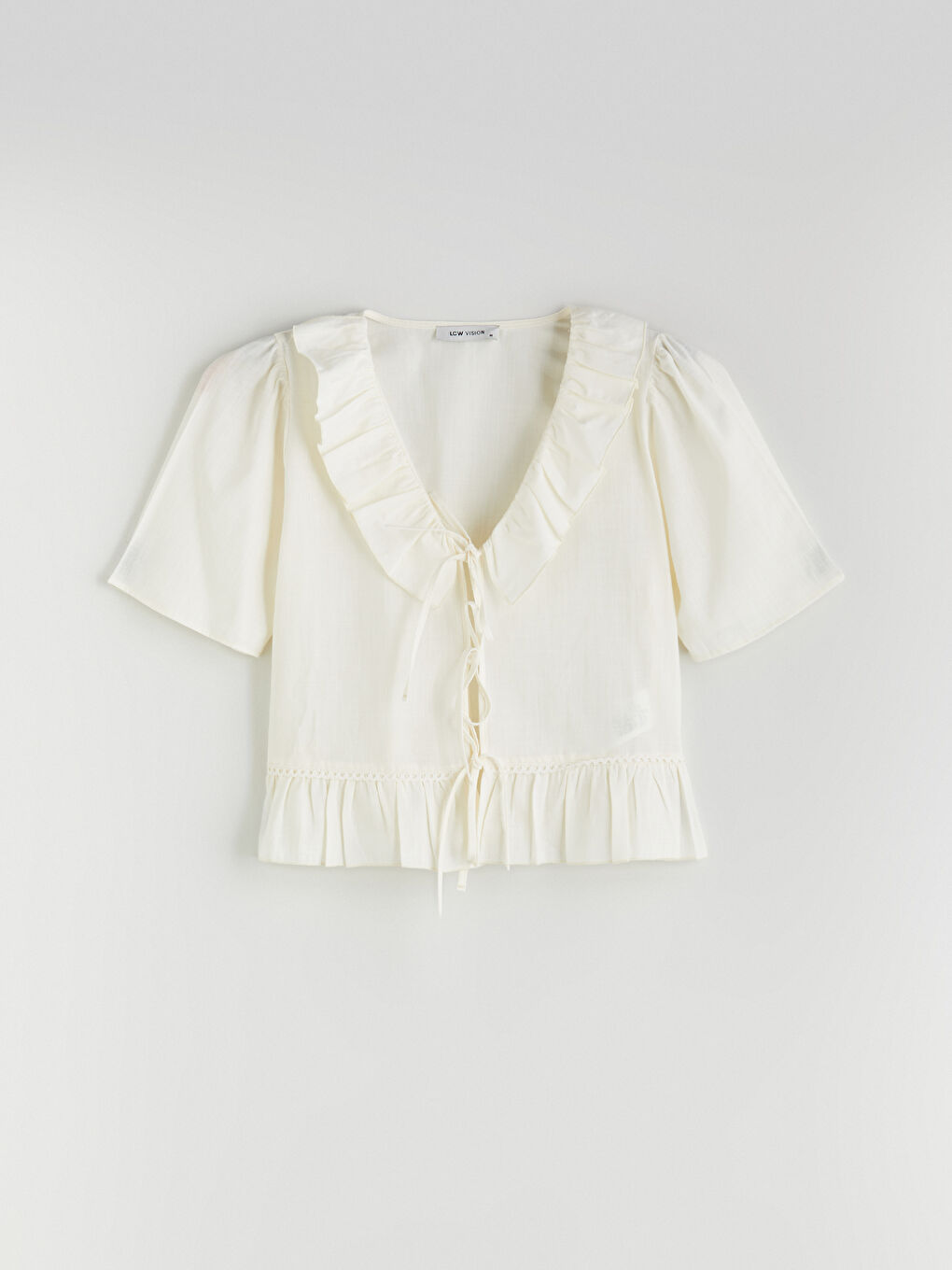 LCW Vision Woman ECRU Blouse -S5QA01Z8-FDJ