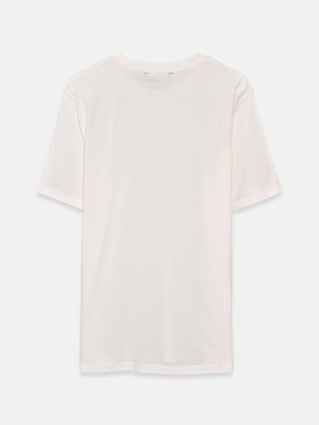 Ерлерге арналған дөңгелек жағалы қысқа жең футболка-1