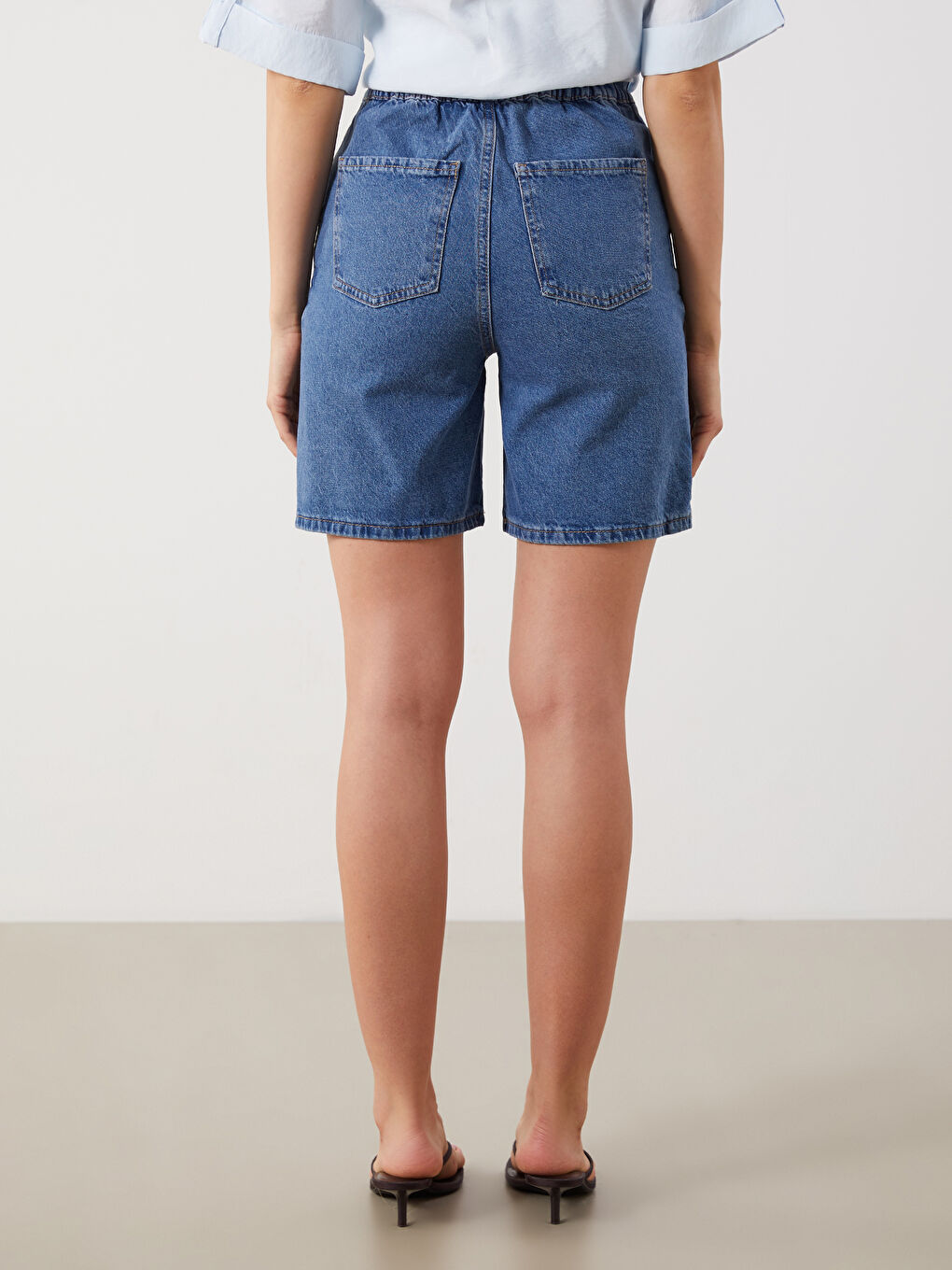 Bermuda Fit Women's Denim Shorts -S5QA09Z8-507