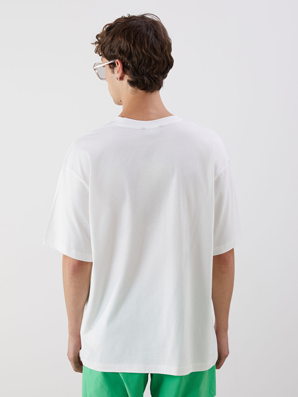 Crew Neck Printed Jersey Men's T-Shirt -S5QA19Z8-R9J