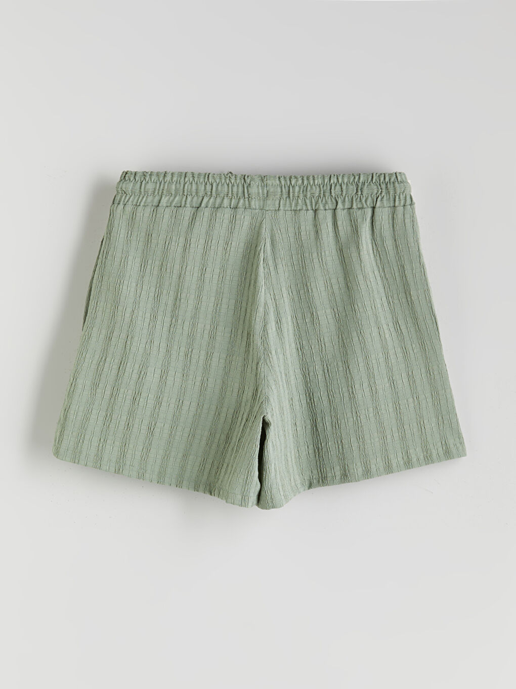 Elasticated Waist Textured Women's Shorts -S5QA50Z8-GC8