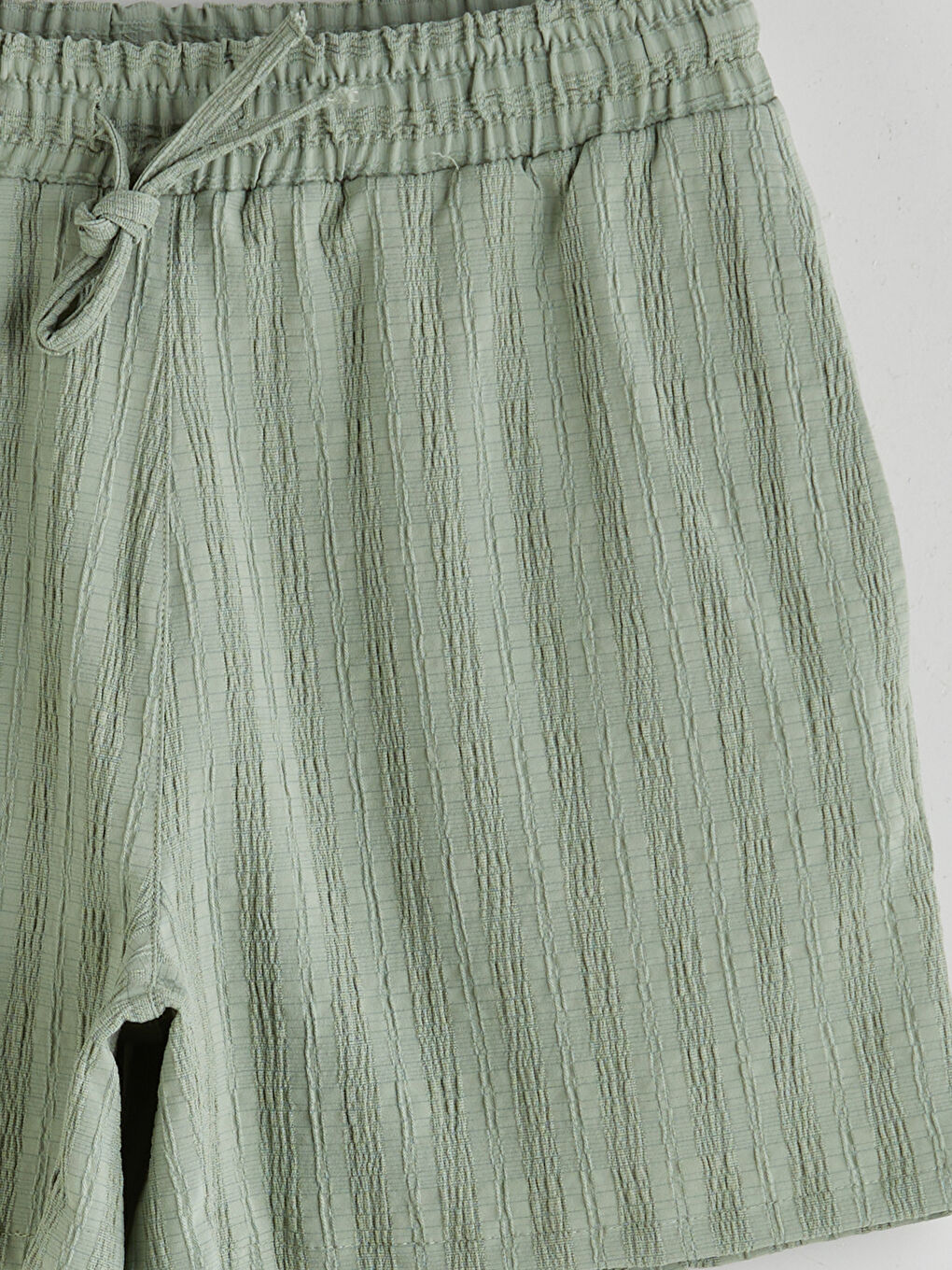 Elasticated Waist Textured Women's Shorts -S5QA50Z8-GC8