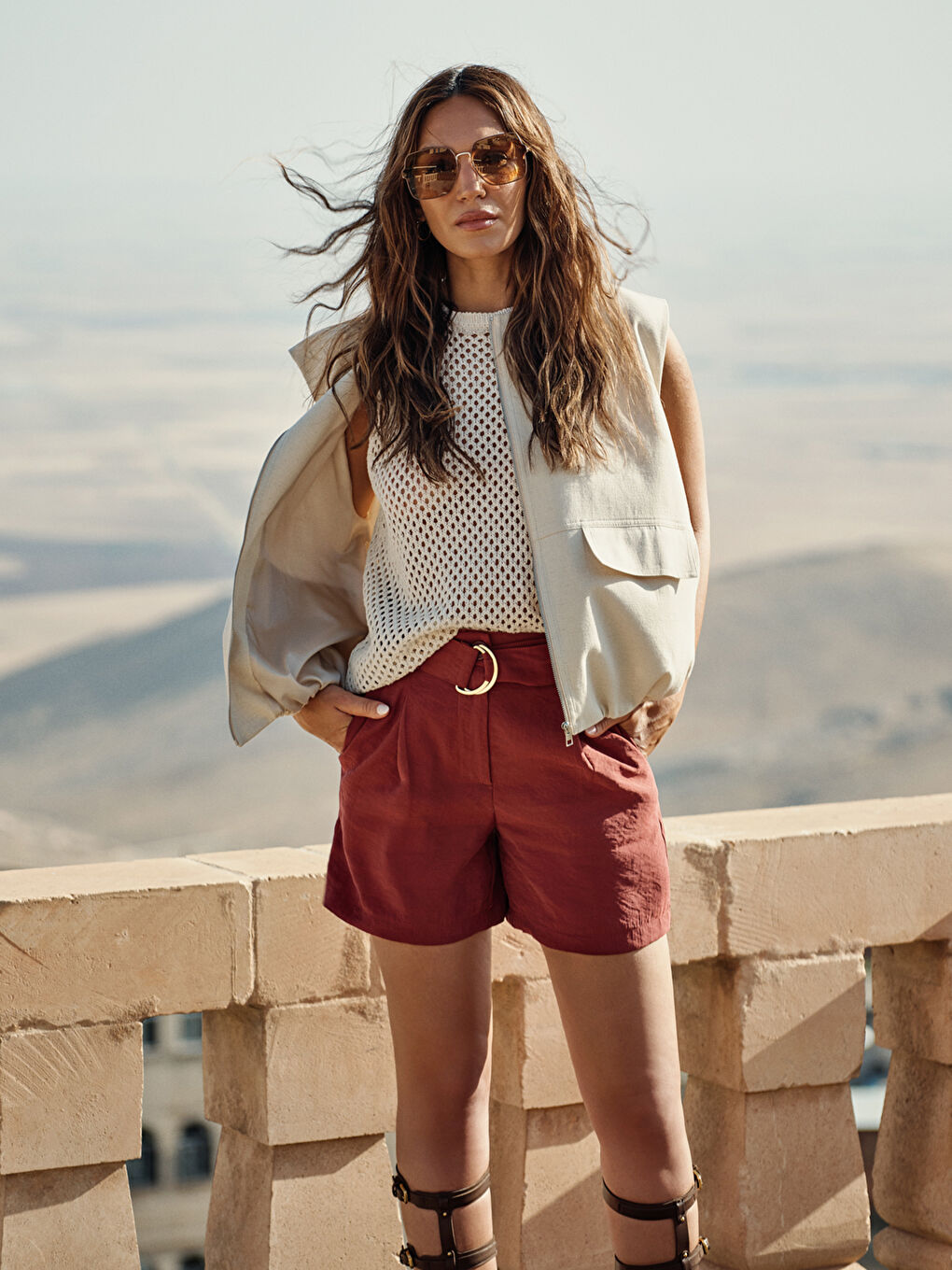 Woman BORDEAUX Shorts -S5QA58Z8-HJS
