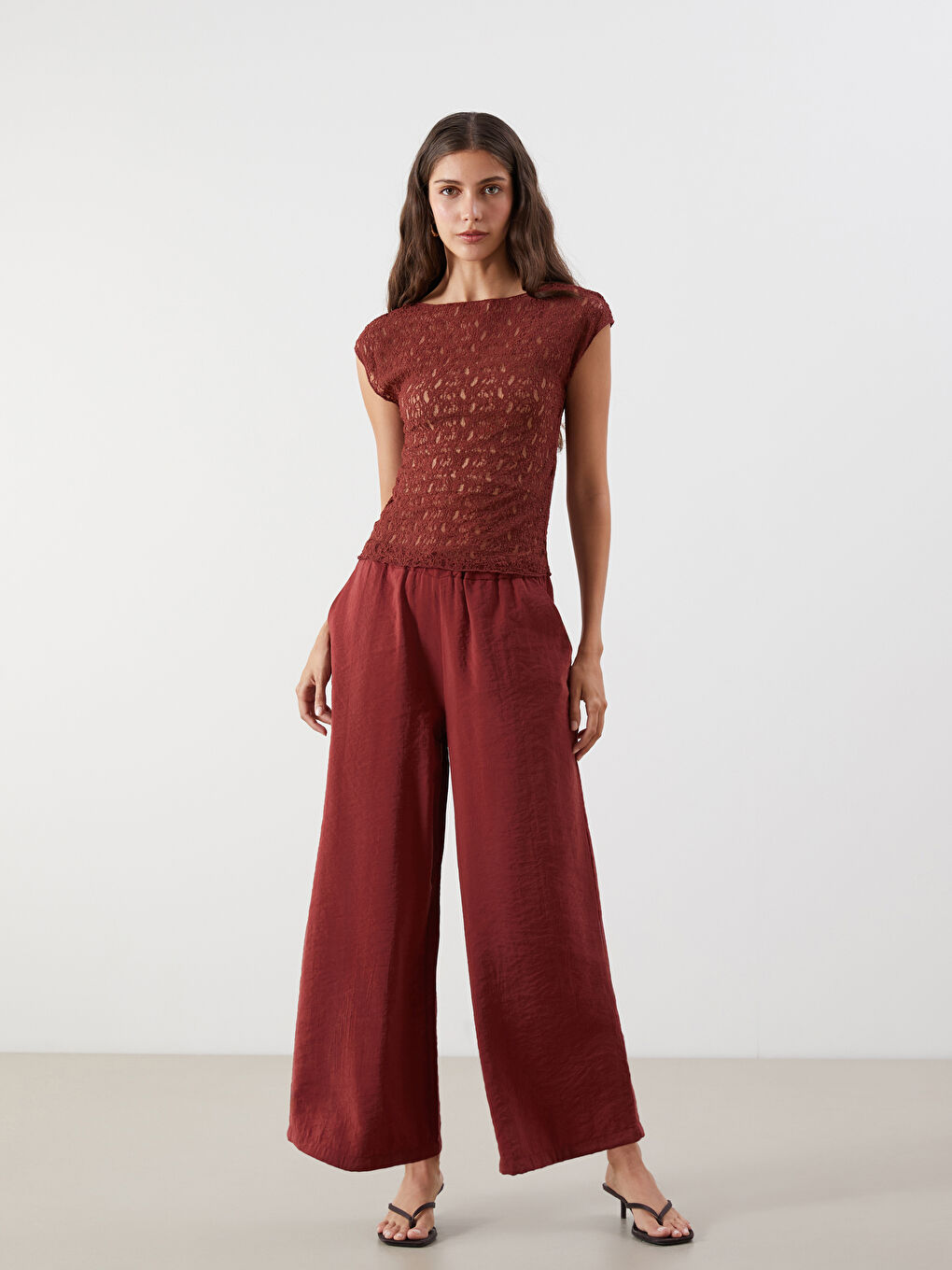 Elasticated Waist Modal Blend Women's Trousers