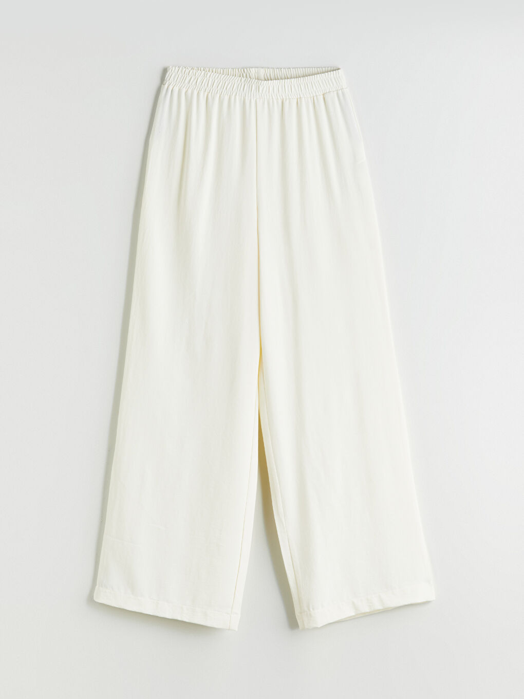 Elastic Waist Wide Leg Women's Trousers -S5QA68Z8-FDH