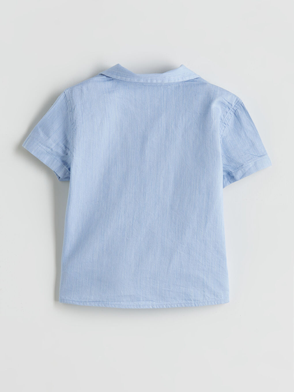 İndigo Kısa Kollu Erkek Bebek Gömlek-2