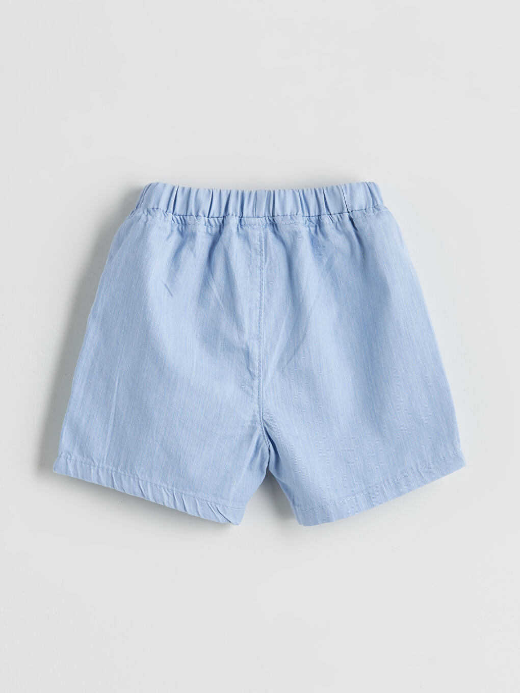 İndigo Beli Lastikli Erkek Bebek Jean Şort-2