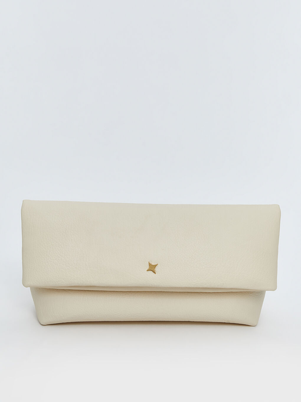 Beyaz Deri Görünümlü Kadın El Çantası-2