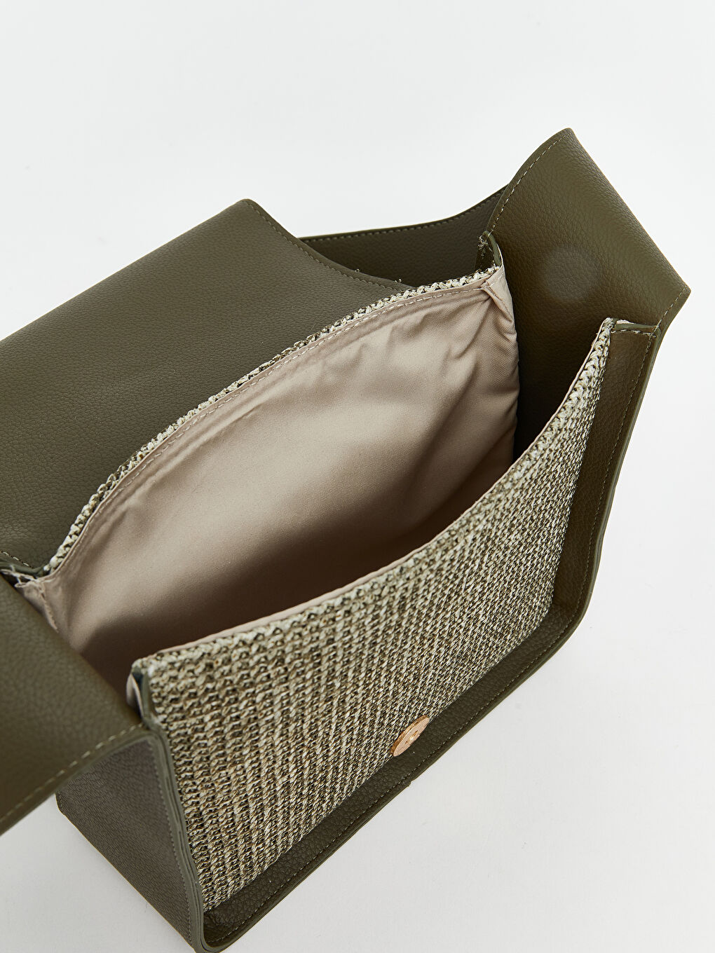 Haki Ayarlanabilir Askılı Kadın Omuz Çantası-4