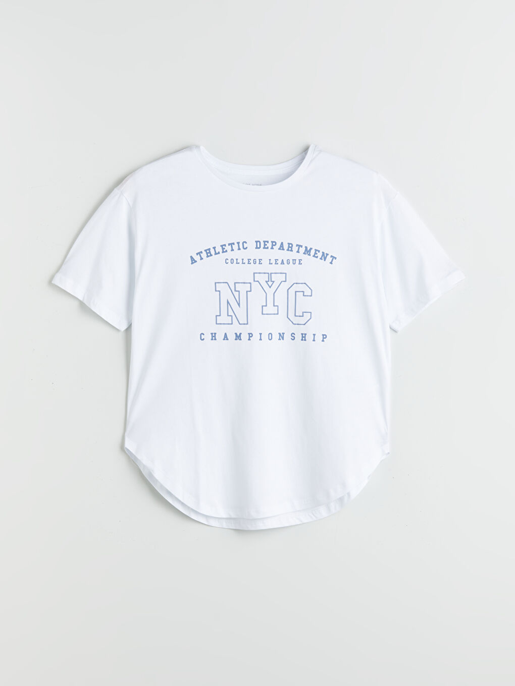 Crew Neck Printed Oversize Women's Sports T-Shirt -S5QA86Z8-Q6K