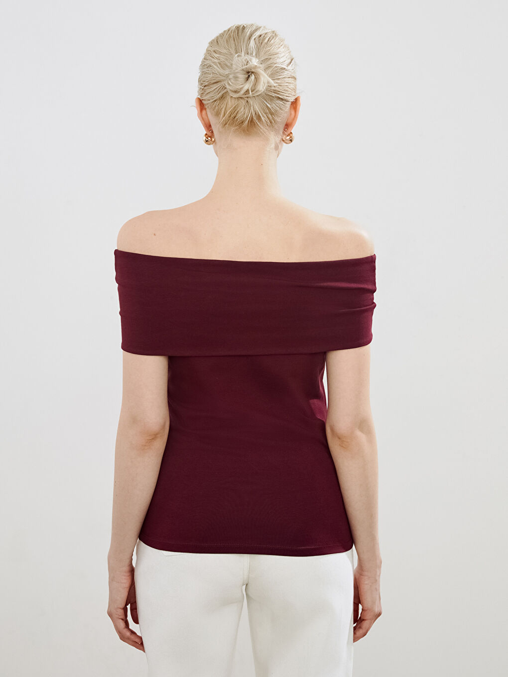 Slash Neck Blouse -S5QA95Z8-CZF
