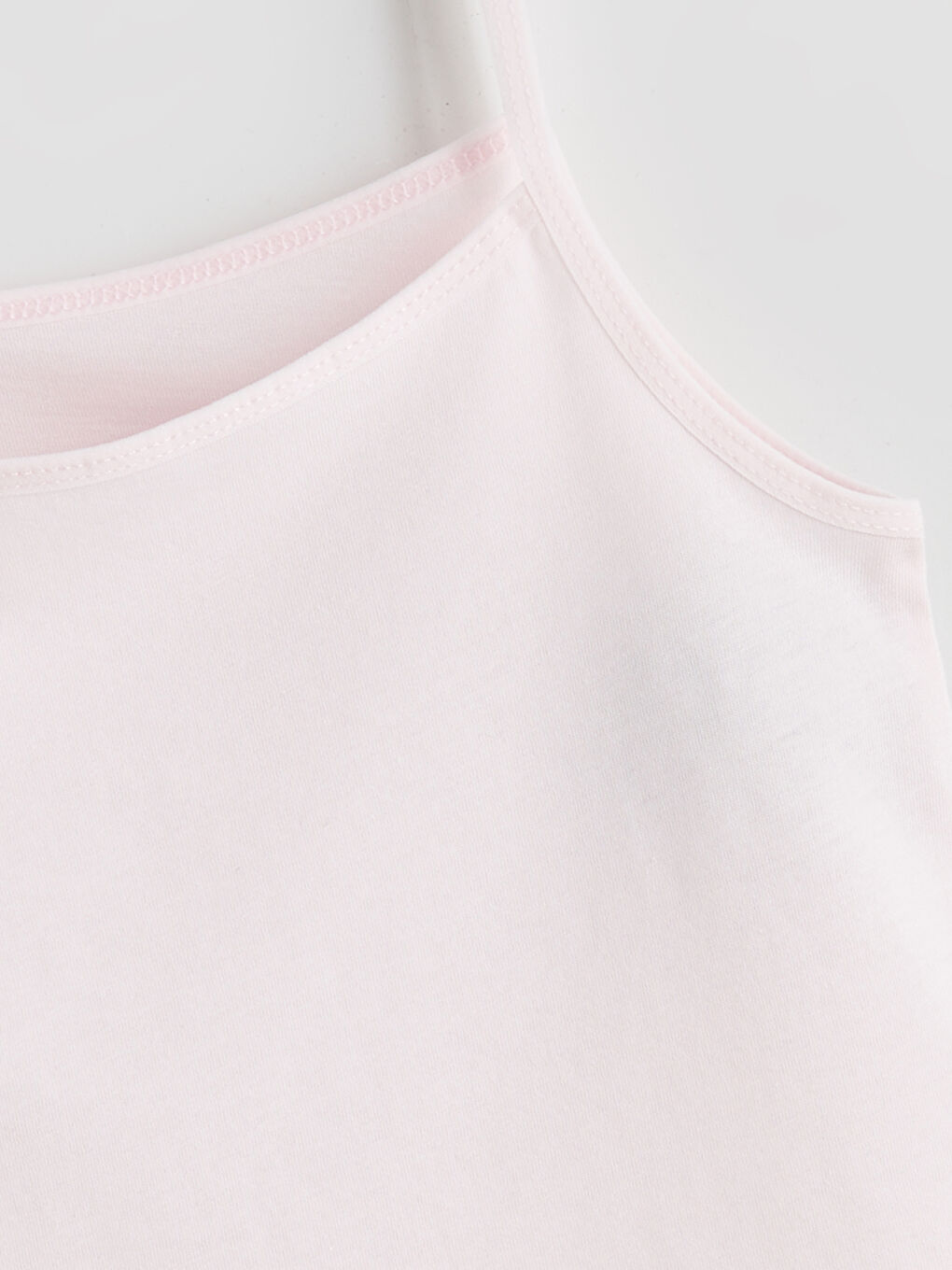 Beyaz Kare Yaka Kız Çocuk Atlet 3'lü-10