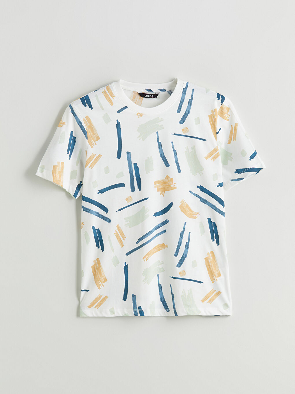 Crew Neck Printed Jersey Men's T-Shirt -S5QB27Z8-EEW