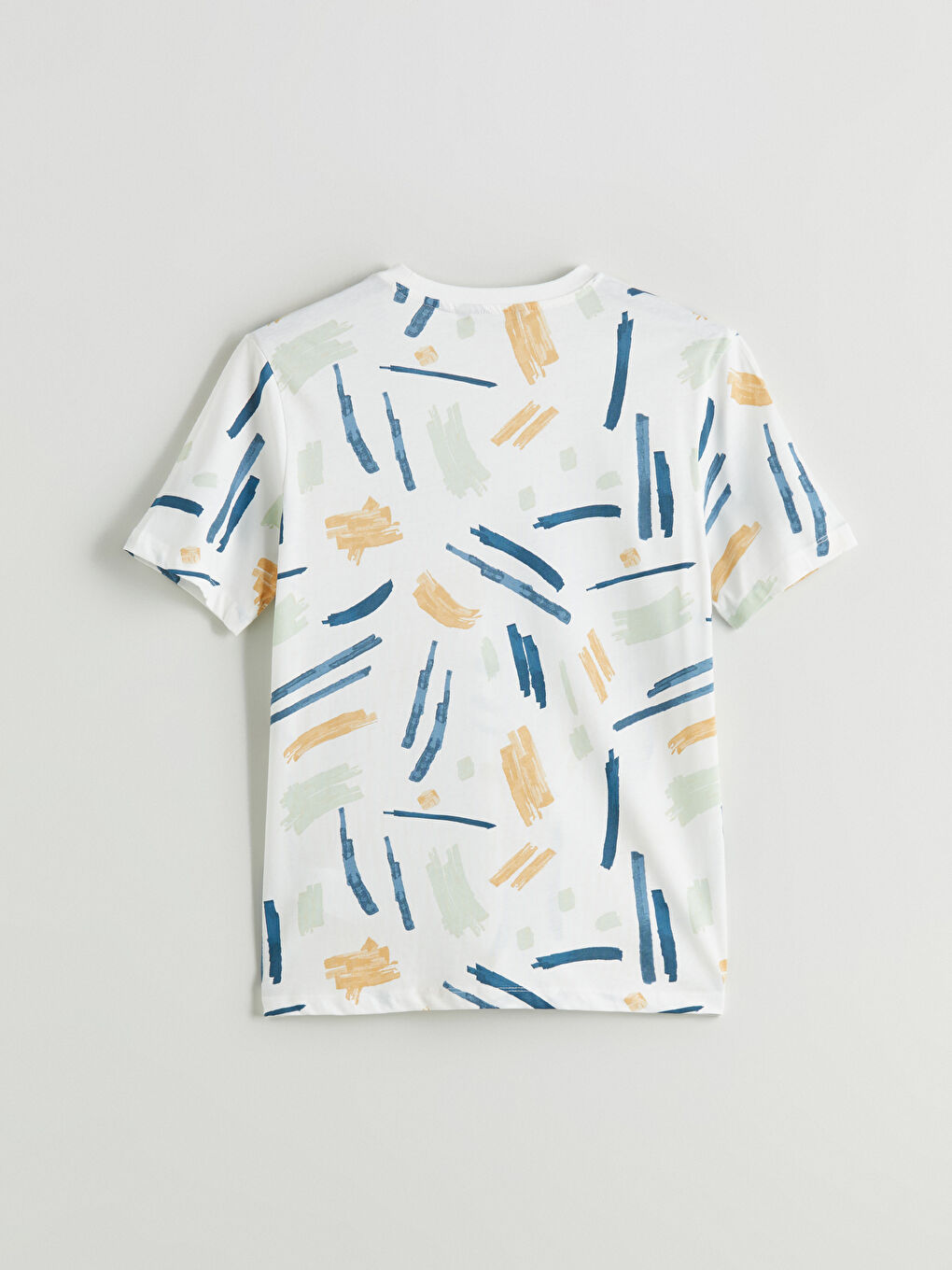Crew Neck Printed Jersey Men's T-Shirt -S5QB27Z8-EEW