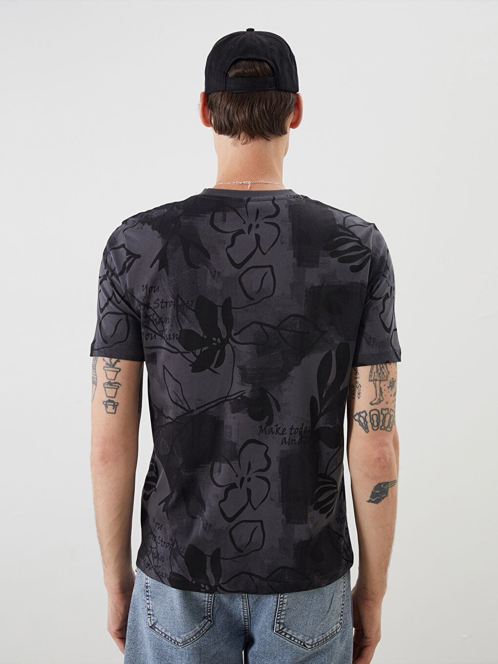 XSIDE Crew Neck Printed Jersey Men's T-Shirt -S5QB28Z8-VX9