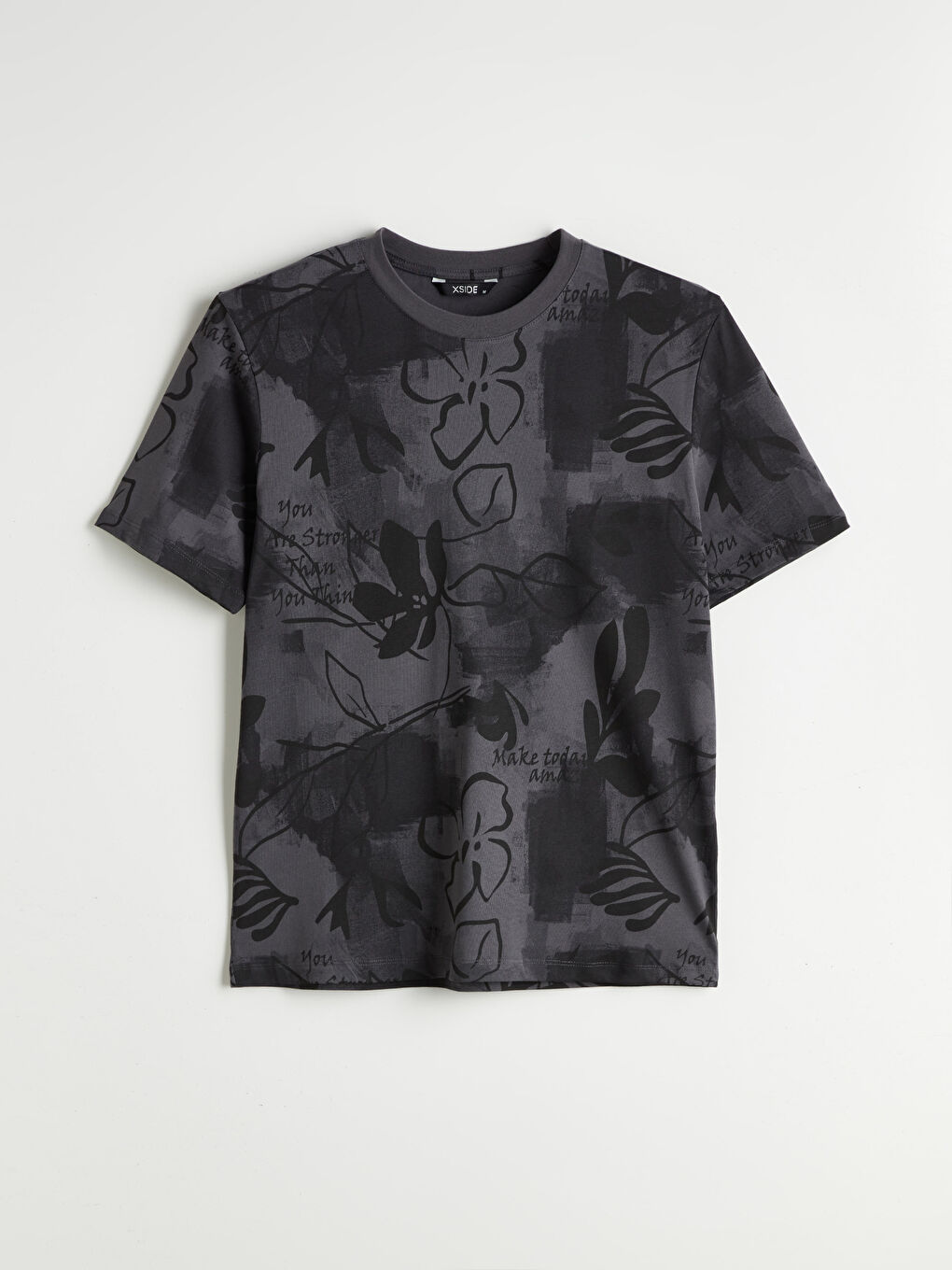 XSIDE Crew Neck Printed Jersey Men's T-Shirt -S5QB28Z8-VX9