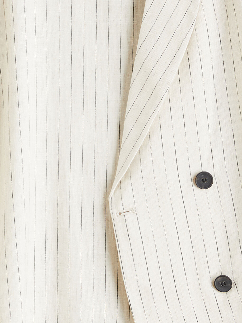 Striped Linen Blend Women's Blazer Jacket-13