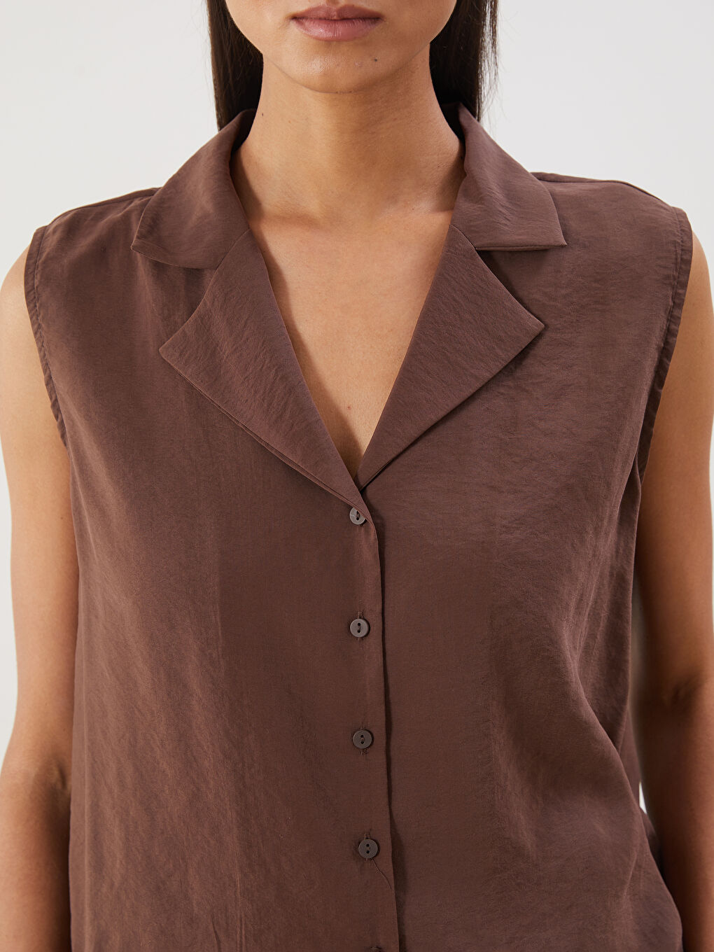 LCWAIKIKI Classic Modal Blend Women's Shirt -S5QB41Z8-D7V