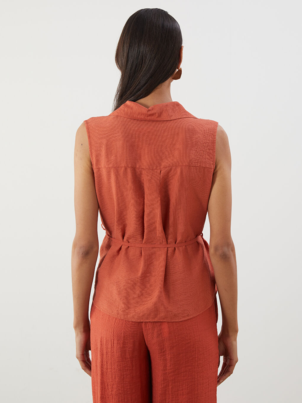 LCWAIKIKI Classic Woman ORANGE Shirt -S5QB55Z8-GKA