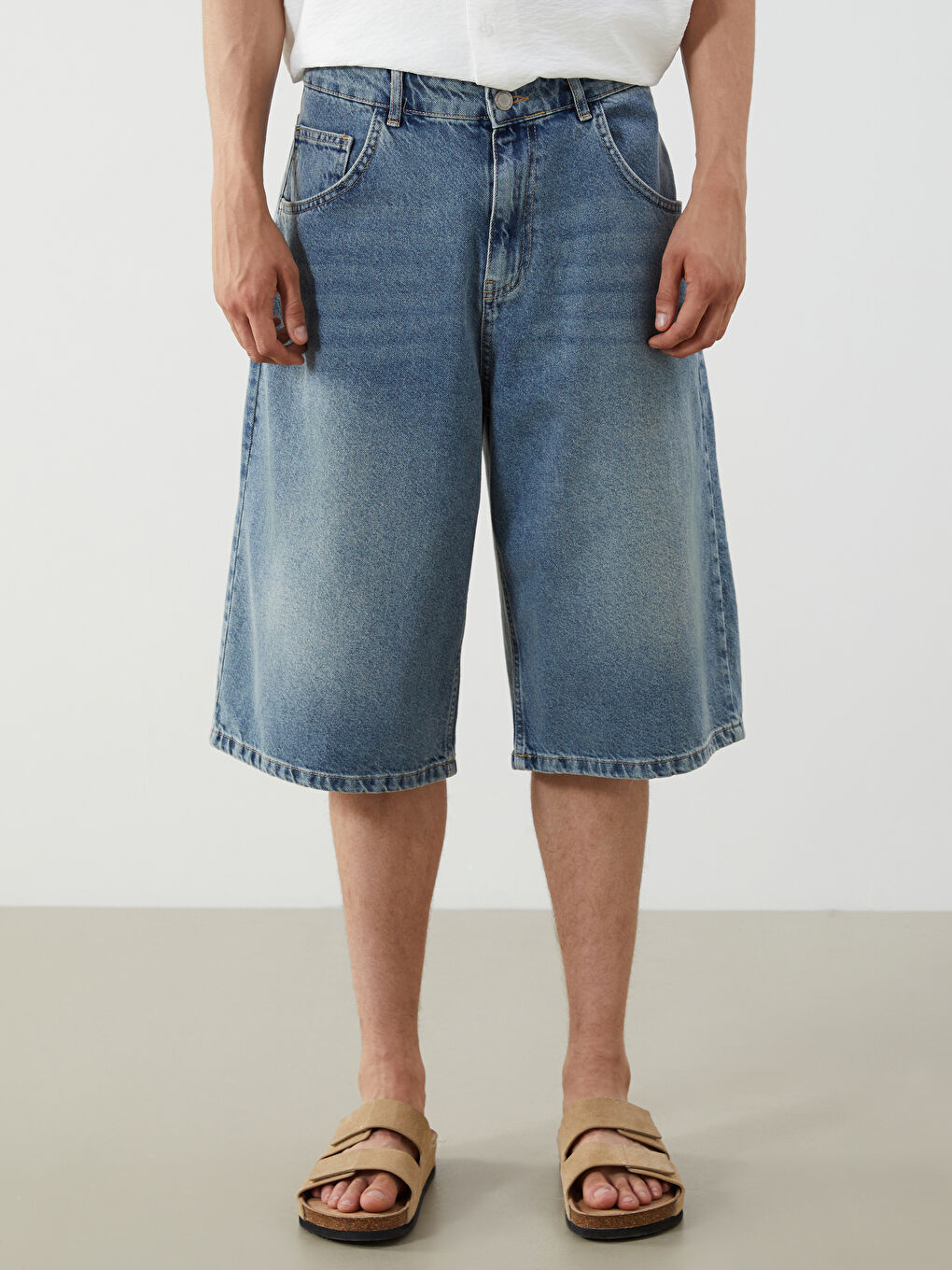 XSIDE Relaxed Fit Men's Denim Shorts -S5QB71Z8-H45