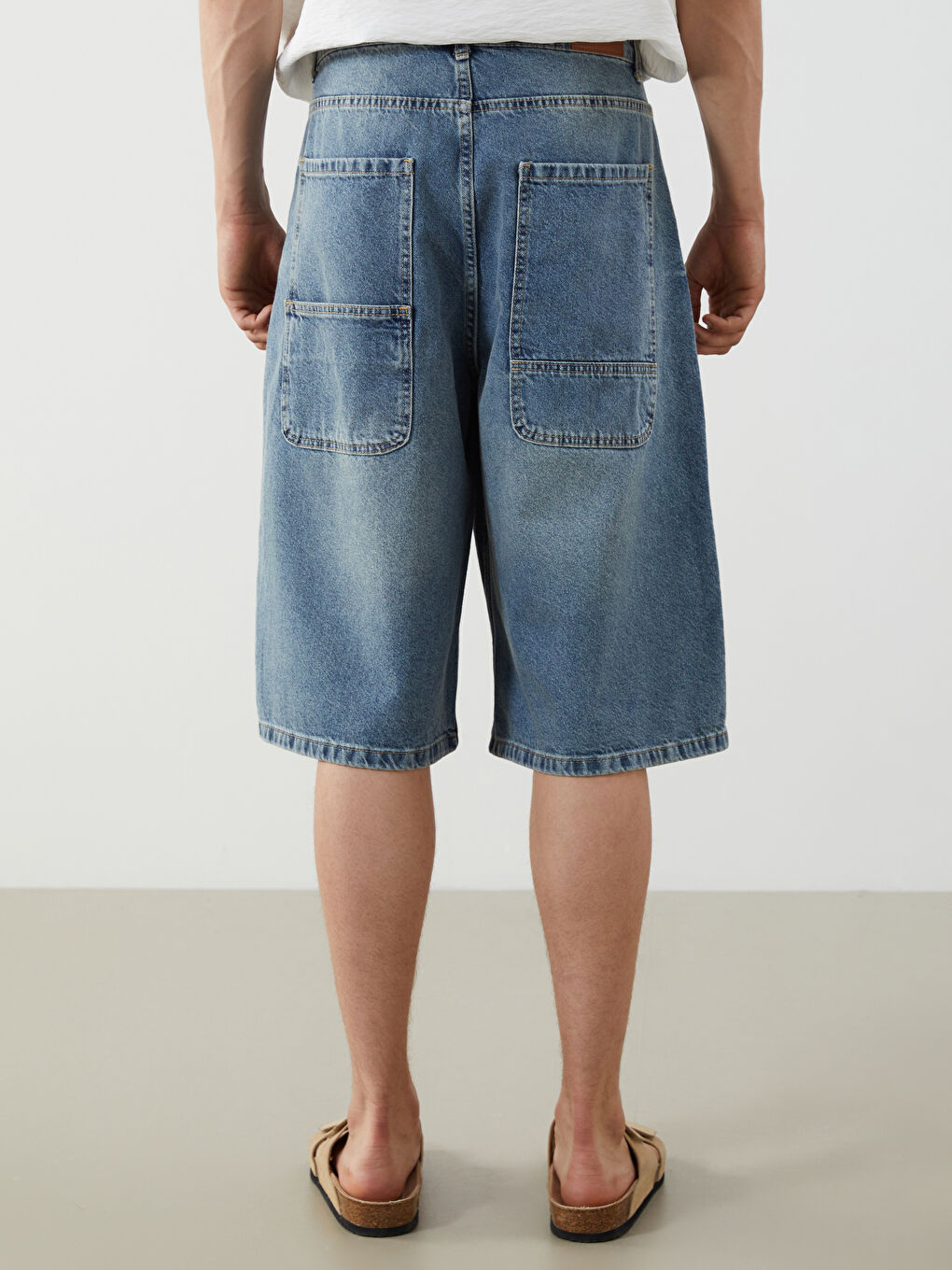 XSIDE Relaxed Fit Men's Denim Shorts -S5QB71Z8-H45