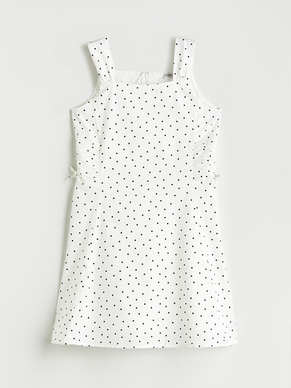 Square Collar Polka Dot Girls' Dress -S5QB75Z4-LRA