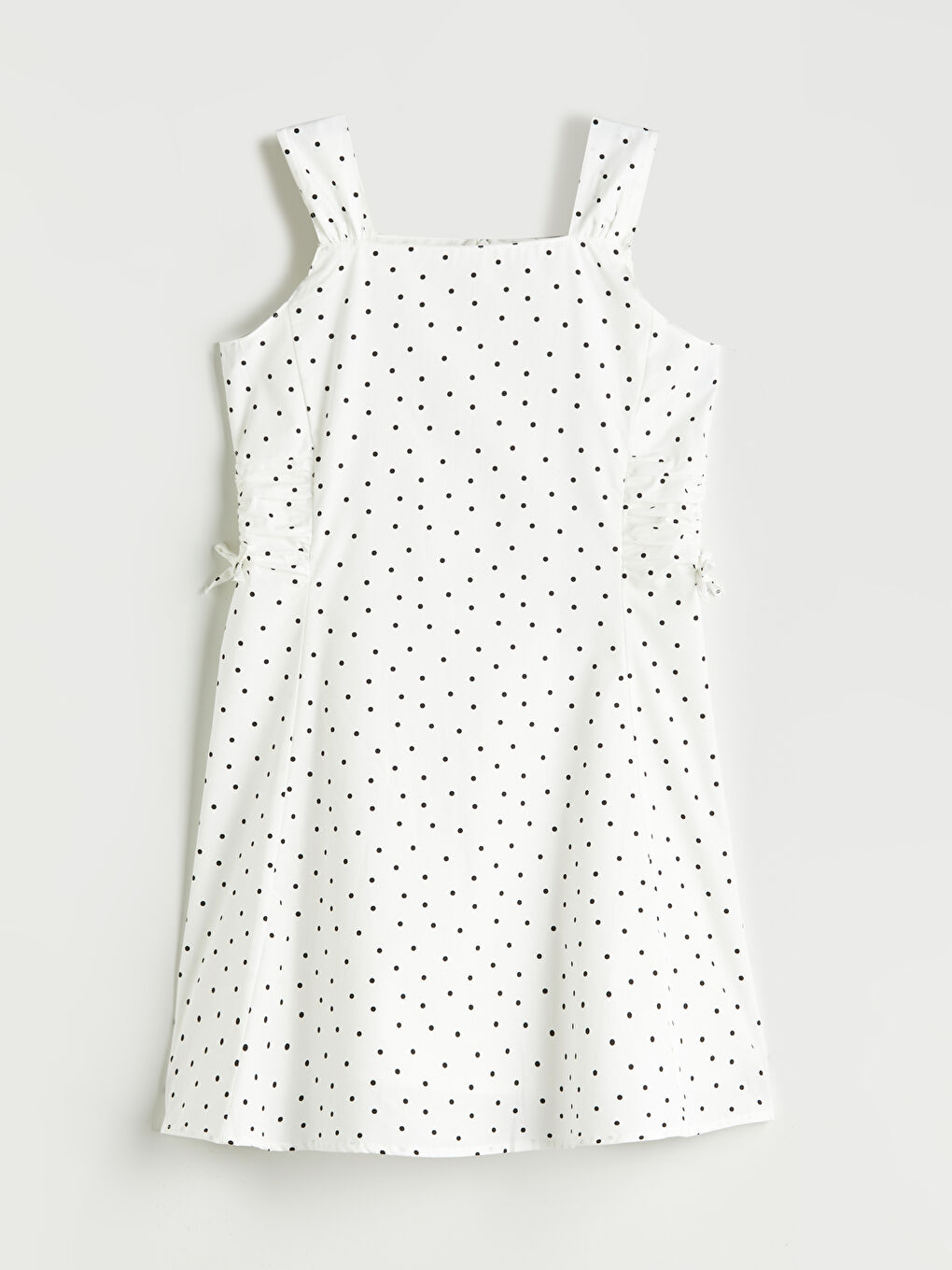 Square Collar Polka Dot Girls' Dress -S5QB75Z4-LRA