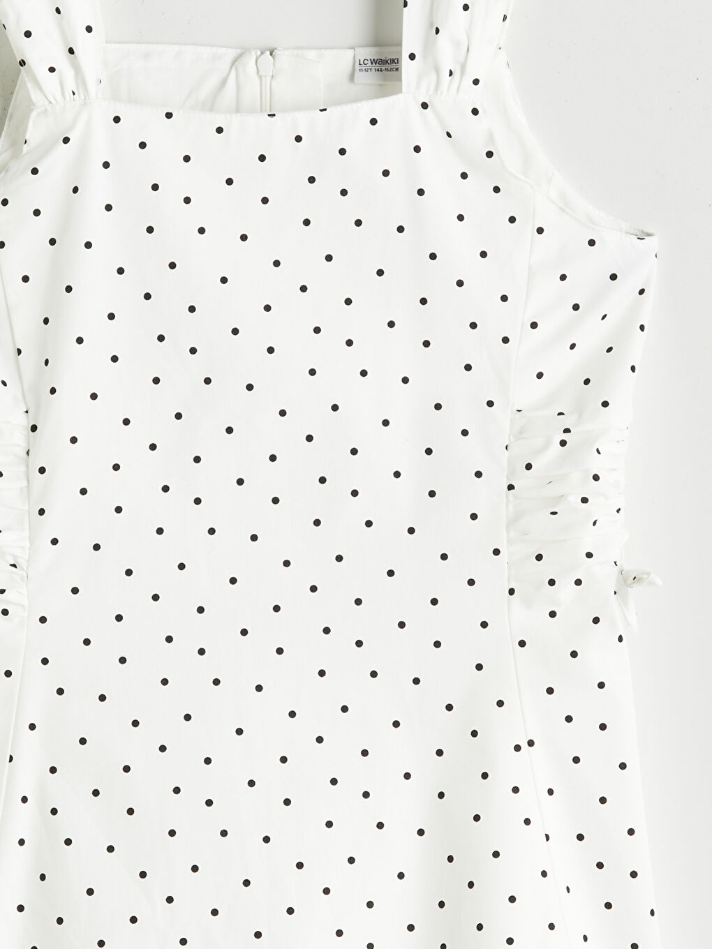 Square Collar Polka Dot Girls' Dress -S5QB75Z4-LRA