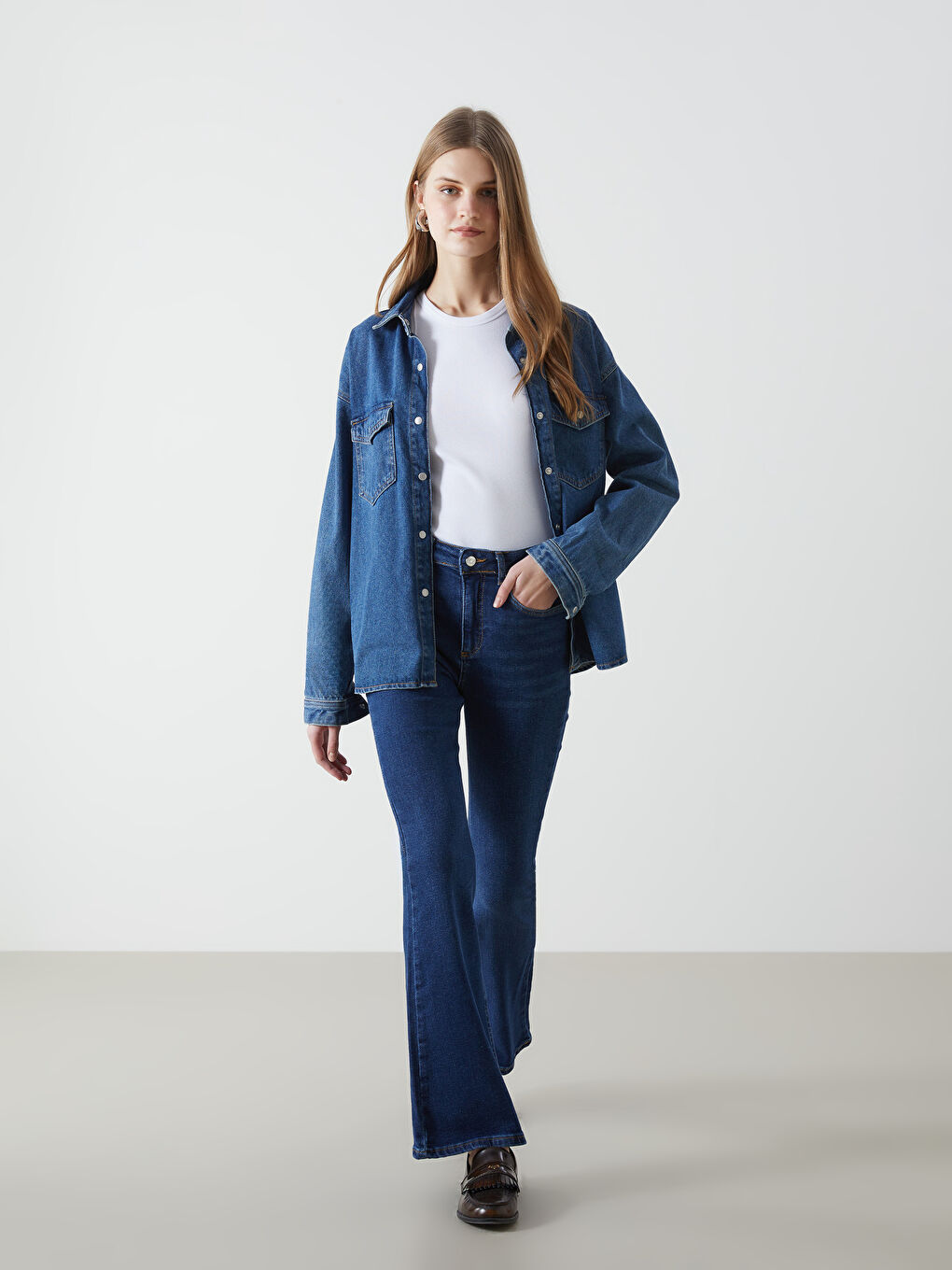 XSIDE High Waist Mars Flare Women's Jeans -W5I958Z8-Q6L