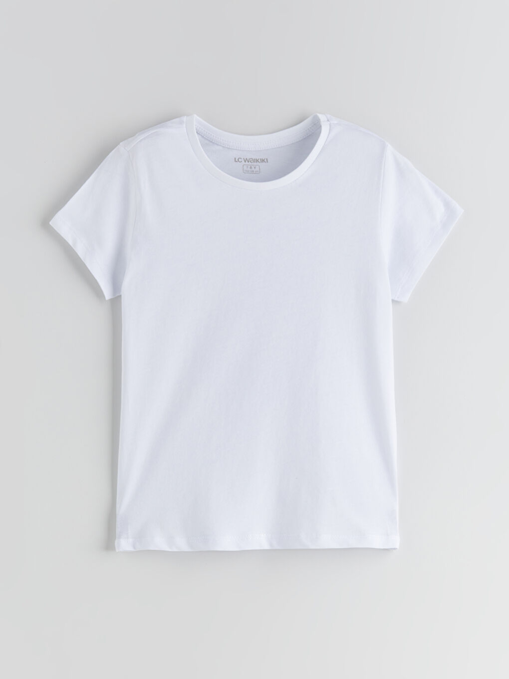 Beyaz Bisiklet Yaka Erkek Çocuk Fanila