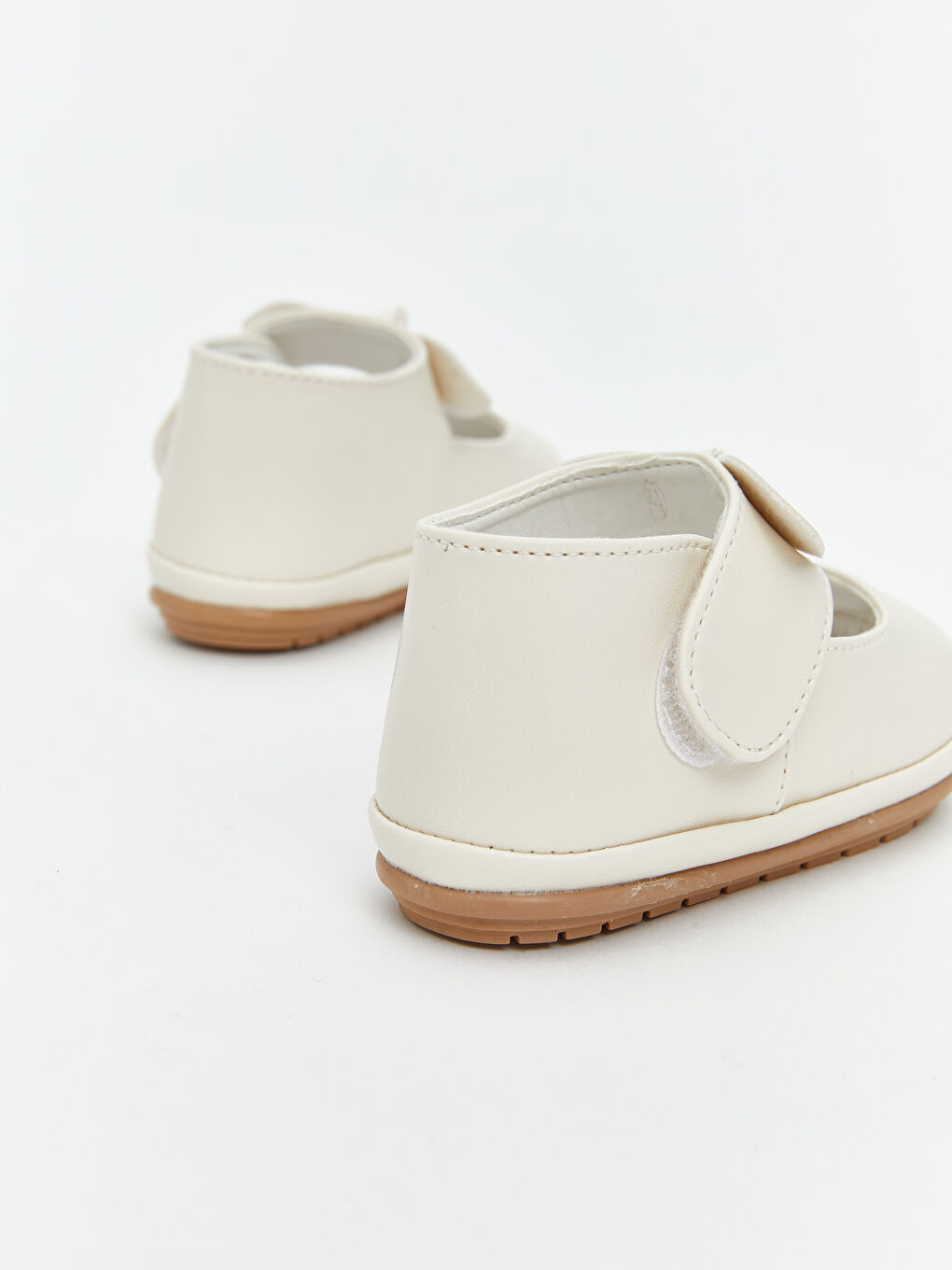 Bej Fiyonk Detaylı Kız Bebek İlk Adım Ayakkabısı-4