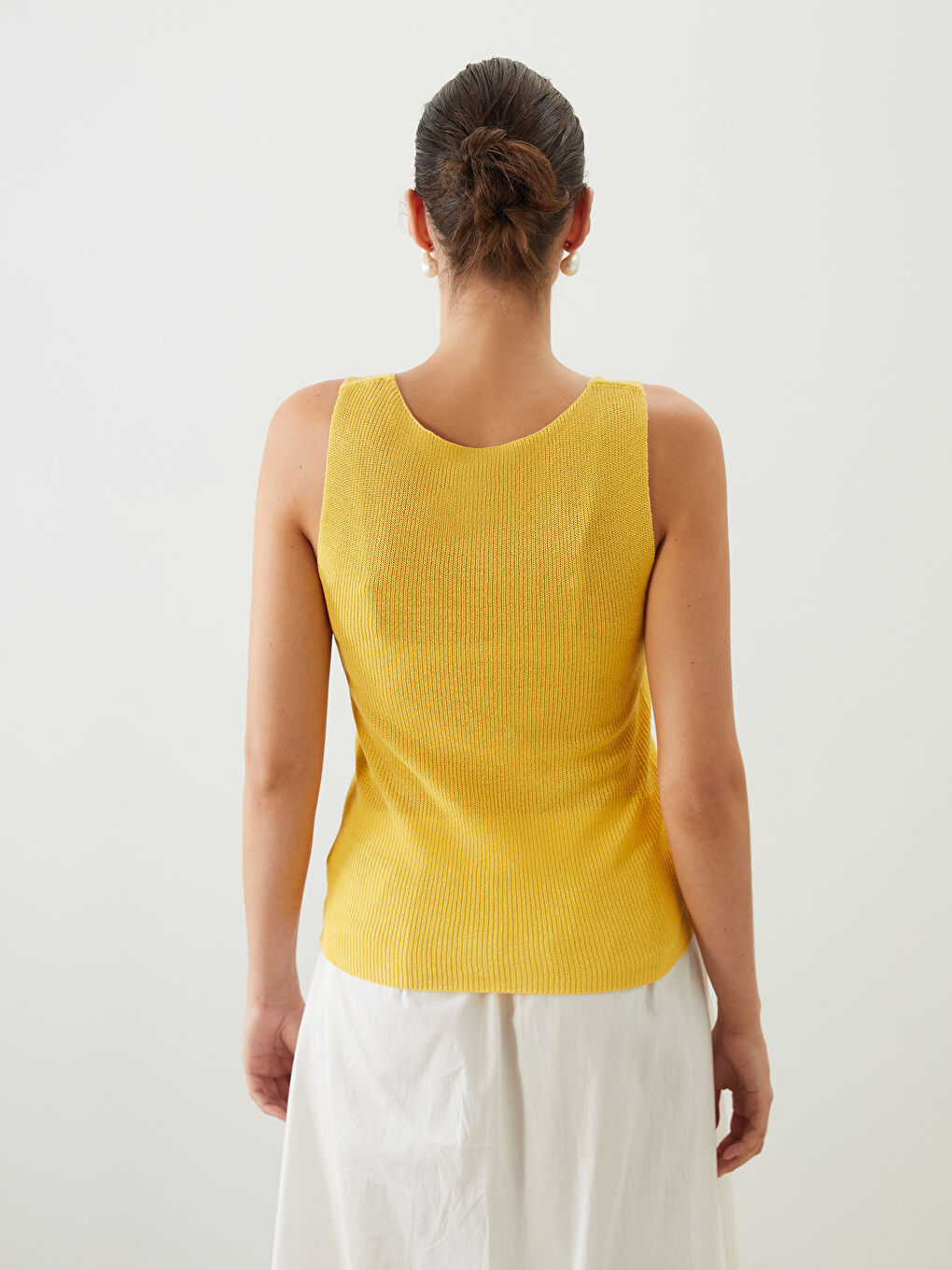 Crew Neck Women's Knitwear Tank Top -S5QC13Z8-DR8