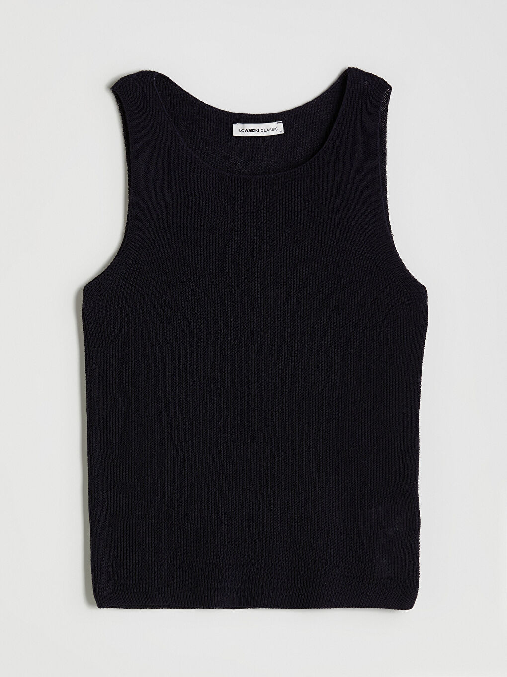 Crew Neck Women's Knitwear Tank Top -S5QC13Z8-E1J