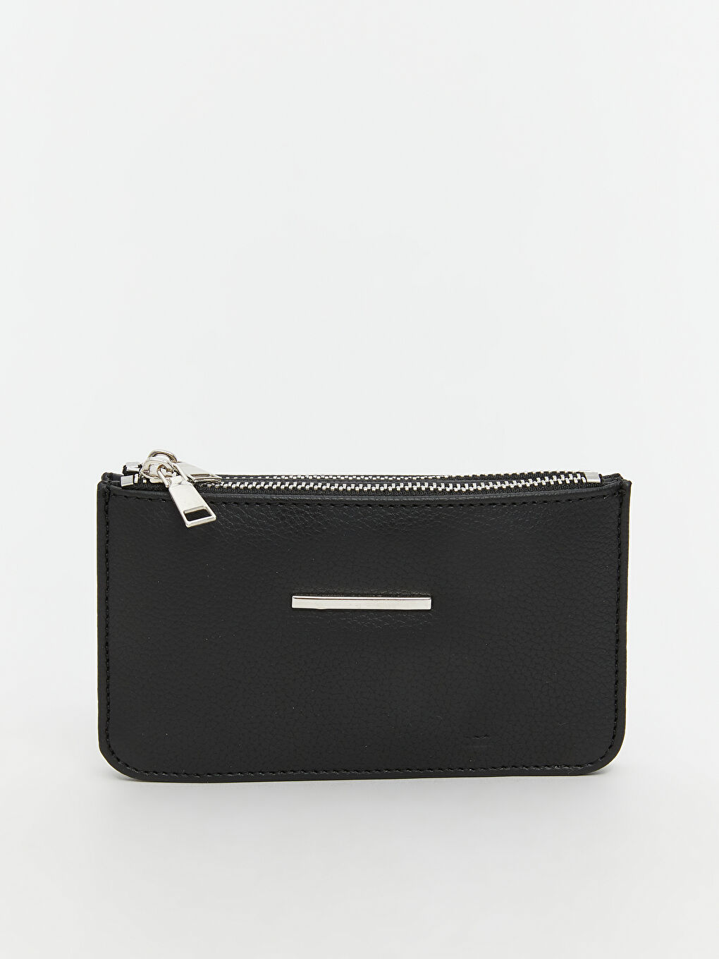 Siyah Deri Görünümlü Kadın Cüzdan