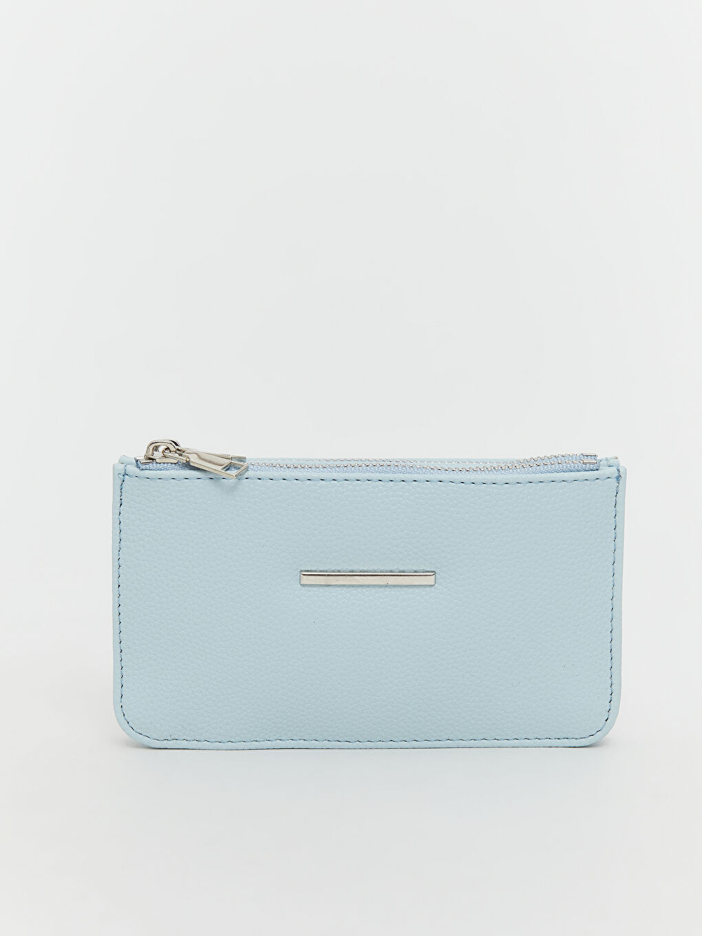 Mavi Deri Görünümlü Kadın Cüzdan