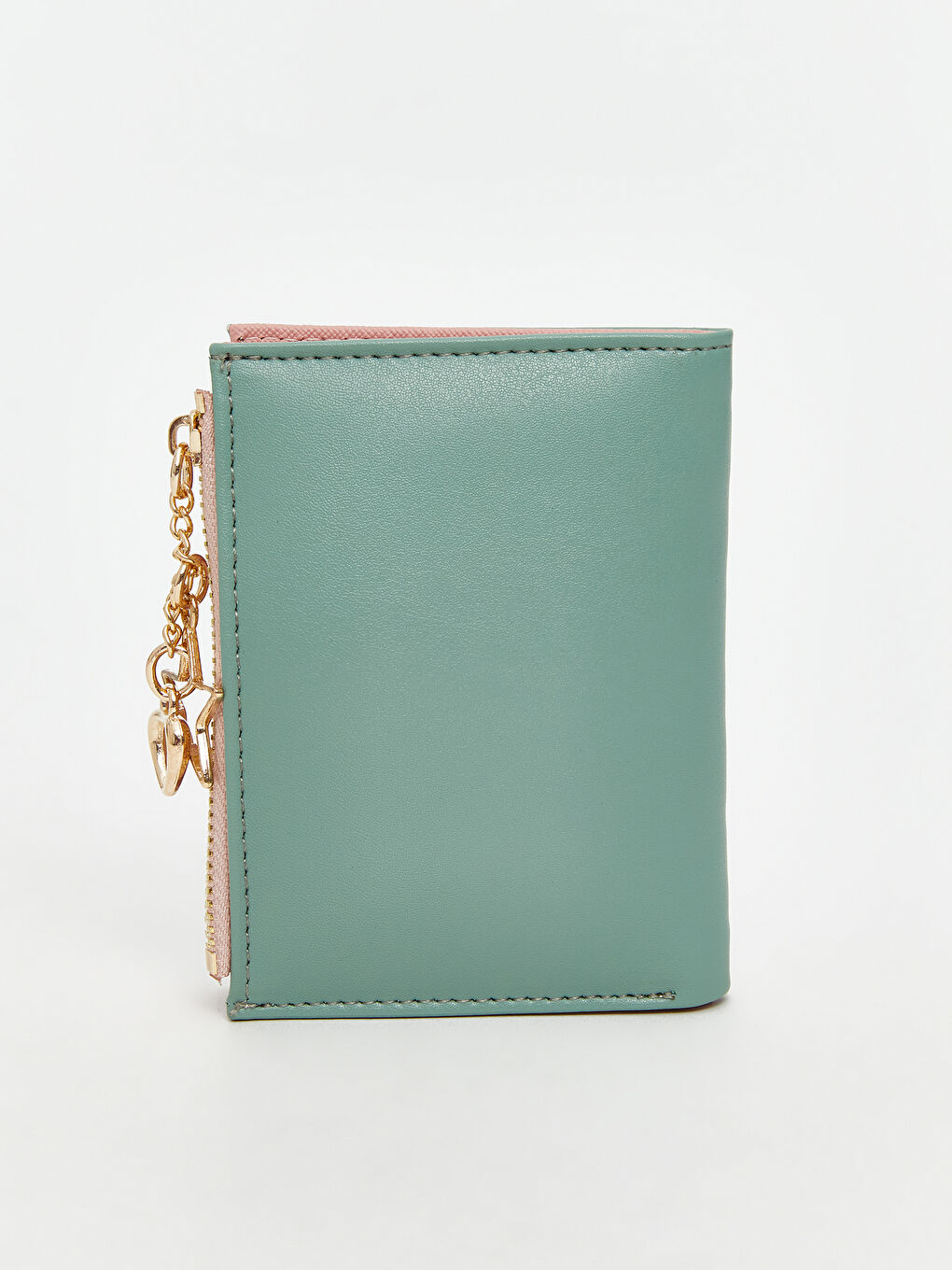 Yeşil Deri Görünümlü Kadın Cüzdan