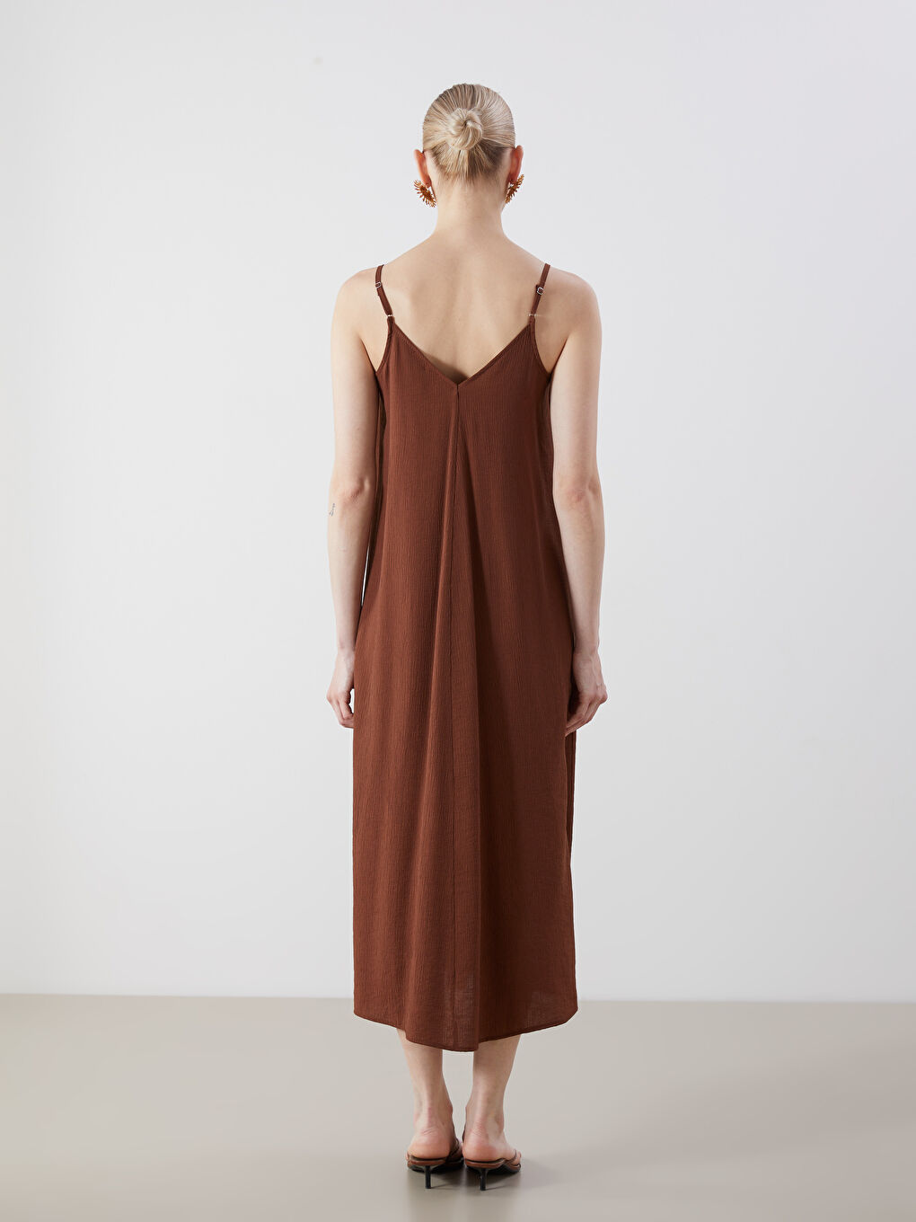 Woman BROWN Dress -S5QC35Z8-CT9