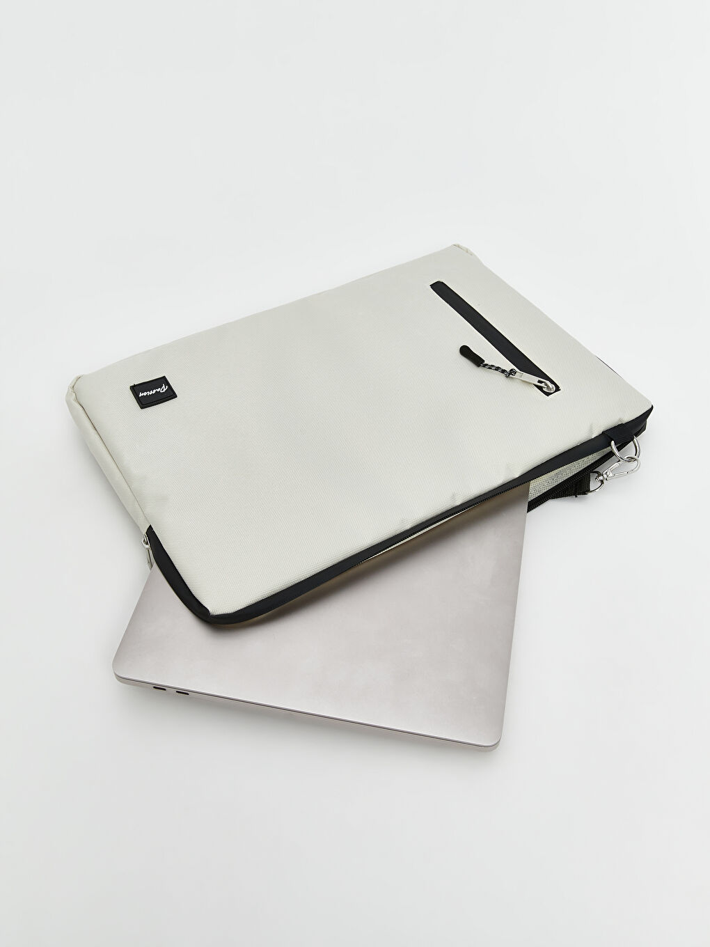 Bej Omuz Askılı Kadın Laptop Çantası-3