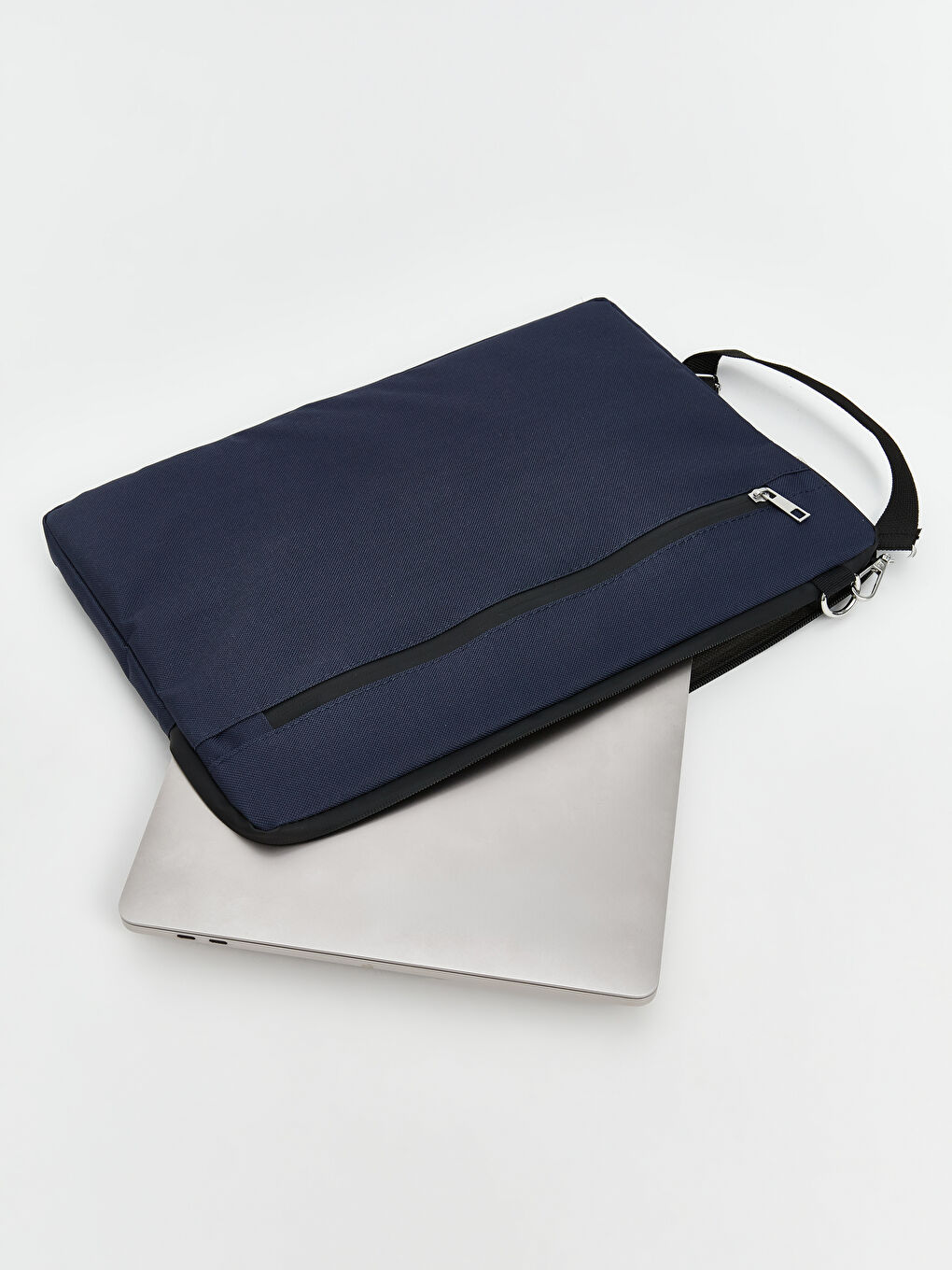 Lacivert Omuz Askılı Kadın Laptop Çantası-4