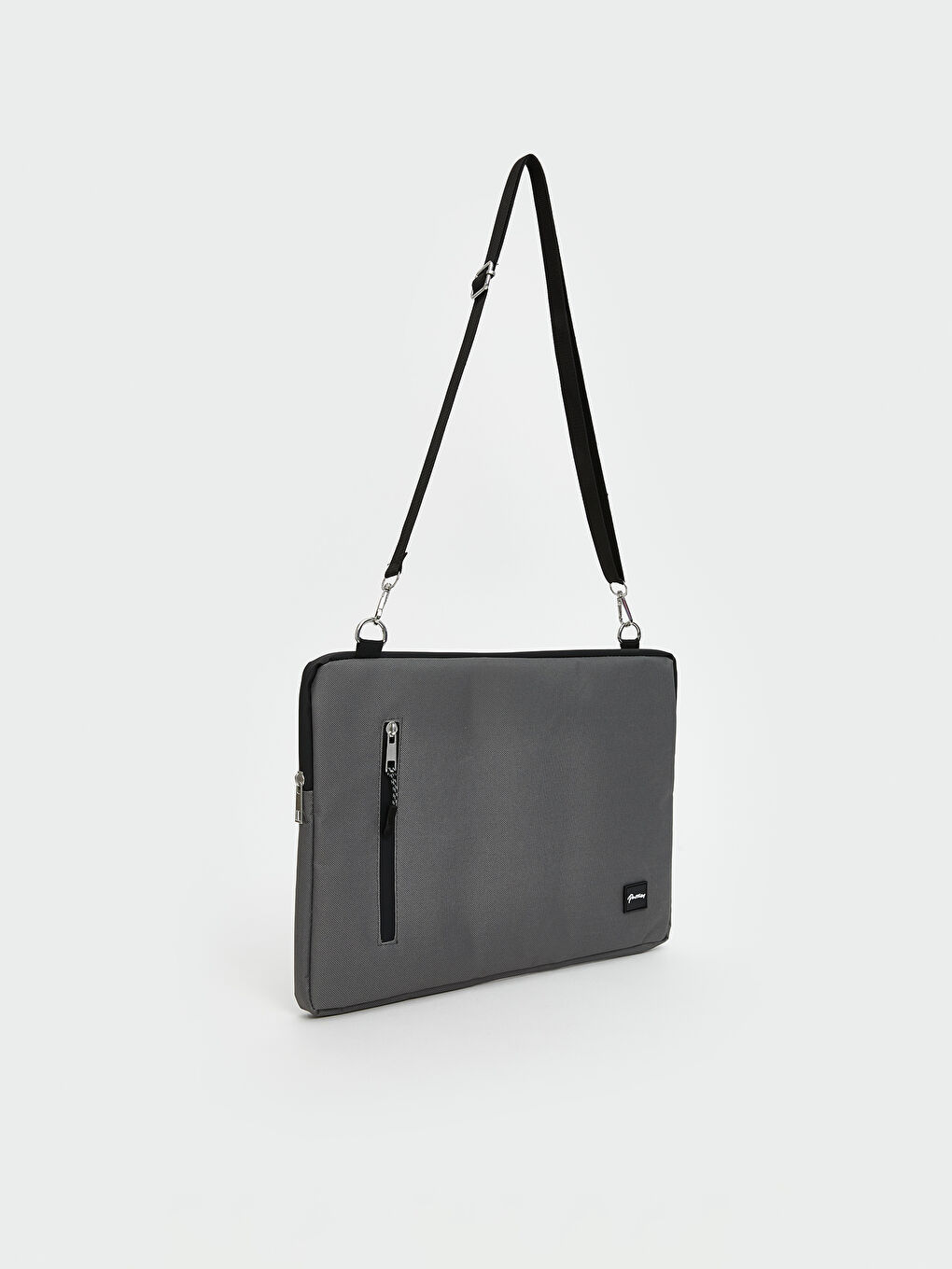 Gri Omuz Askılı Kadın Laptop Çantası-1