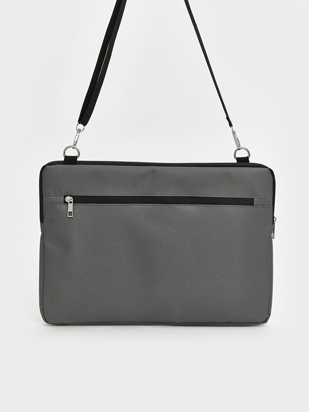 Gri Omuz Askılı Kadın Laptop Çantası-2