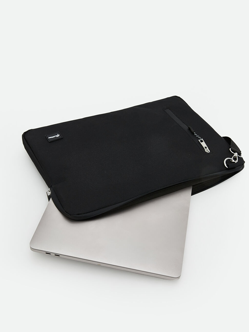 Siyah Omuz Askılı Kadın Laptop Çantası-3