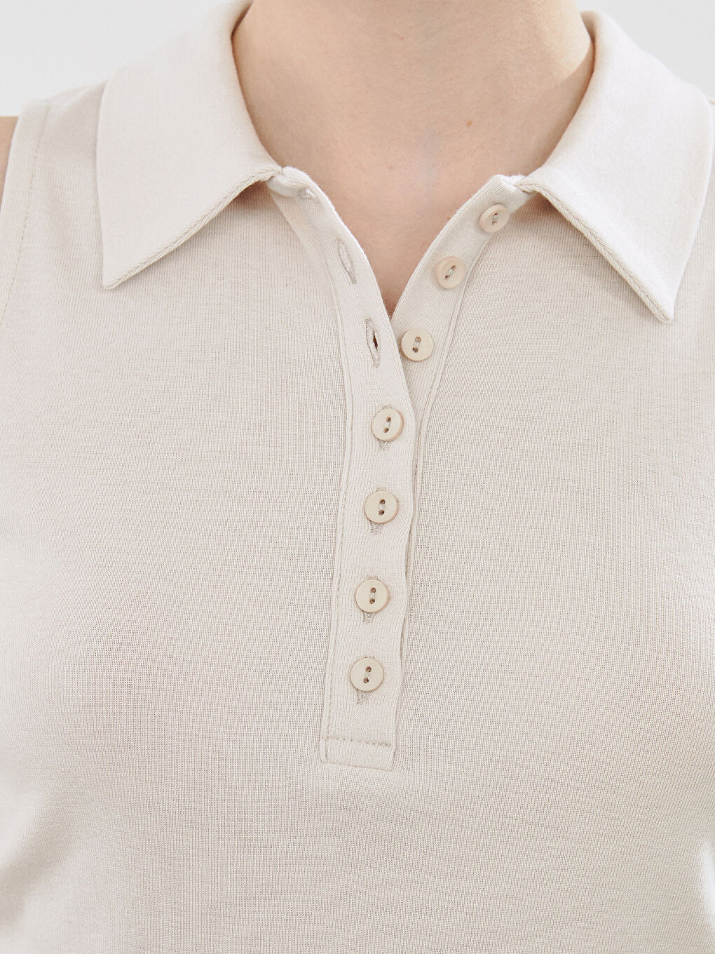 Polo Collar Sleeveless Women's Athlete -S5QC40Z8-HZZ