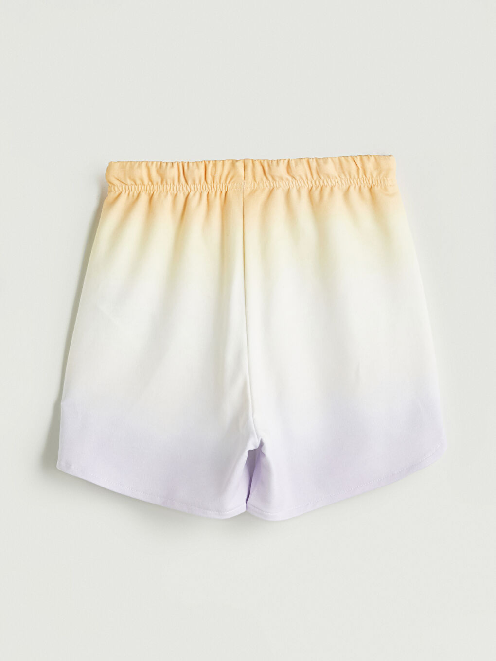 Sarı Beli Lastikli Kız Çocuk Şort-2