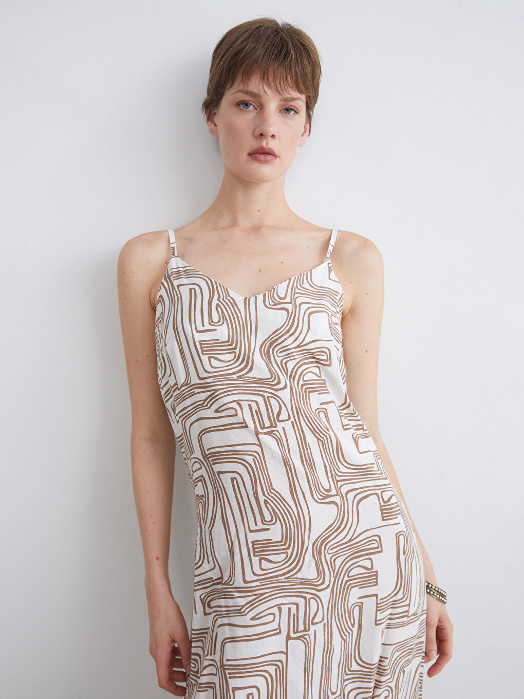 LCWAIKIKI Classic Woman ECRU Dress -S5QC76Z8-LRA