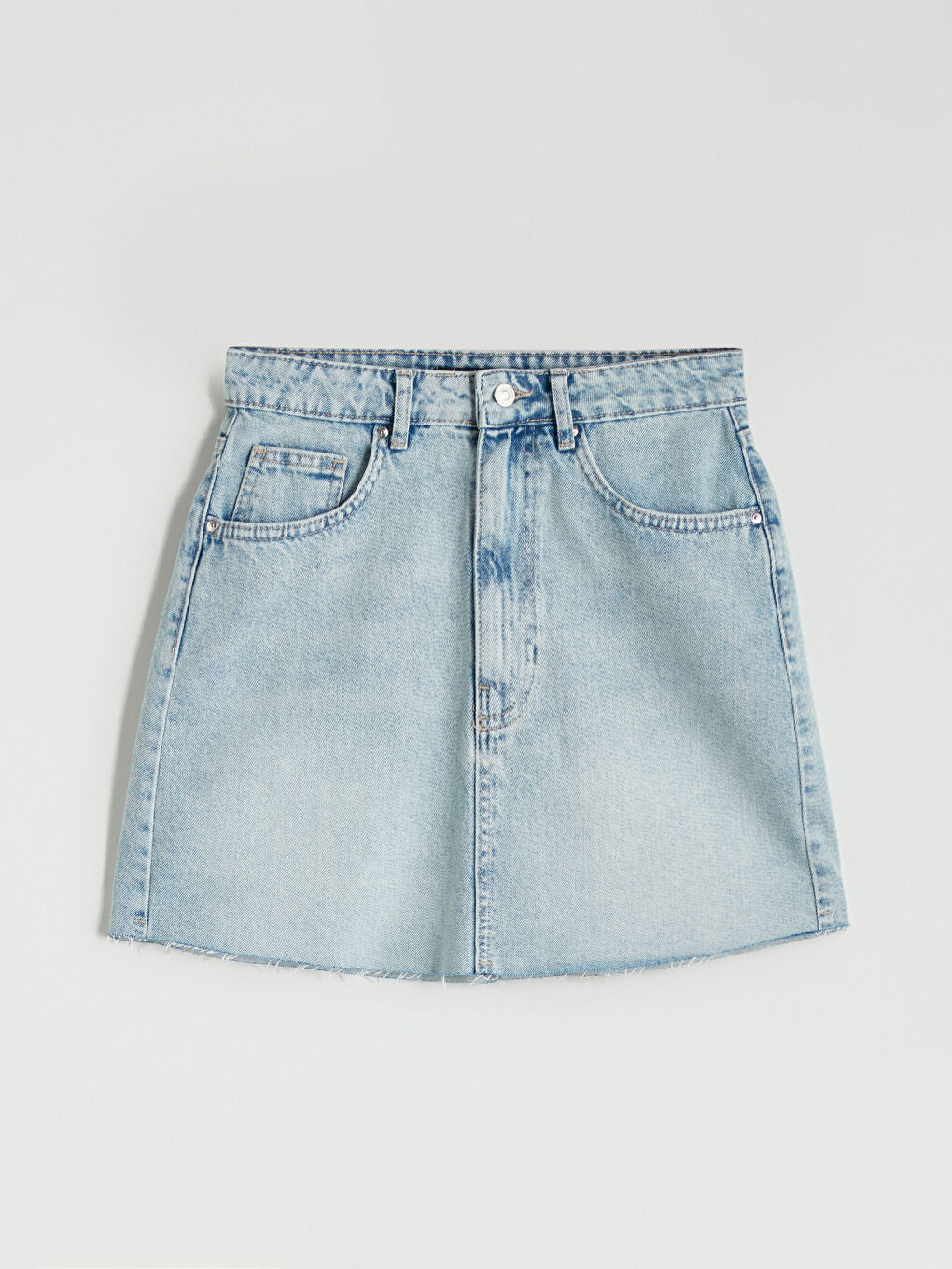 XSIDE Schlank Geschnittener Mini-Jeansrock -S5QC84Z8-CU5