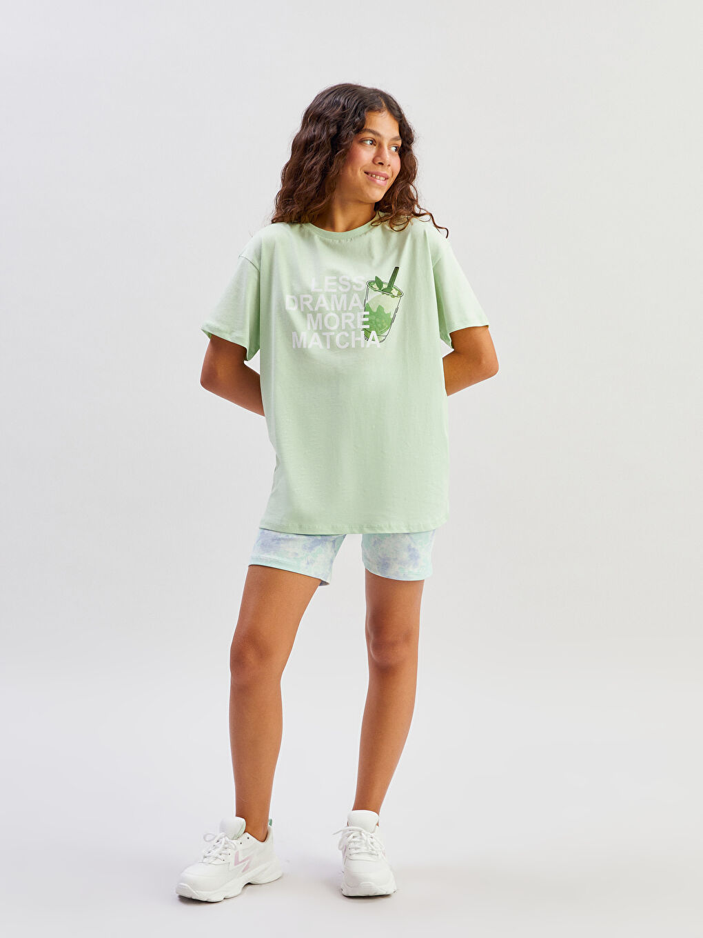 LCW Kids Crew Neck Girls' T-Shirt -S5QC97Z4-FPQ